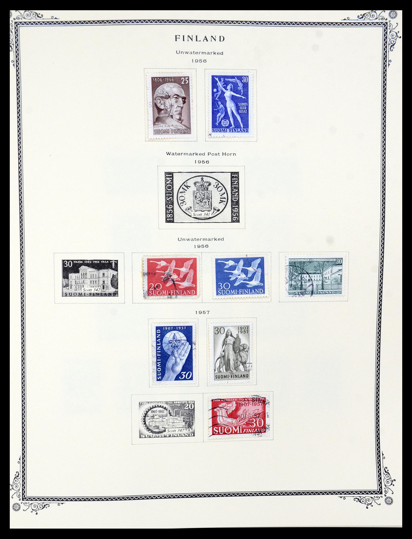 36291 014 - Postzegelverzameling 36291 Finland en Aland 1889-2007.