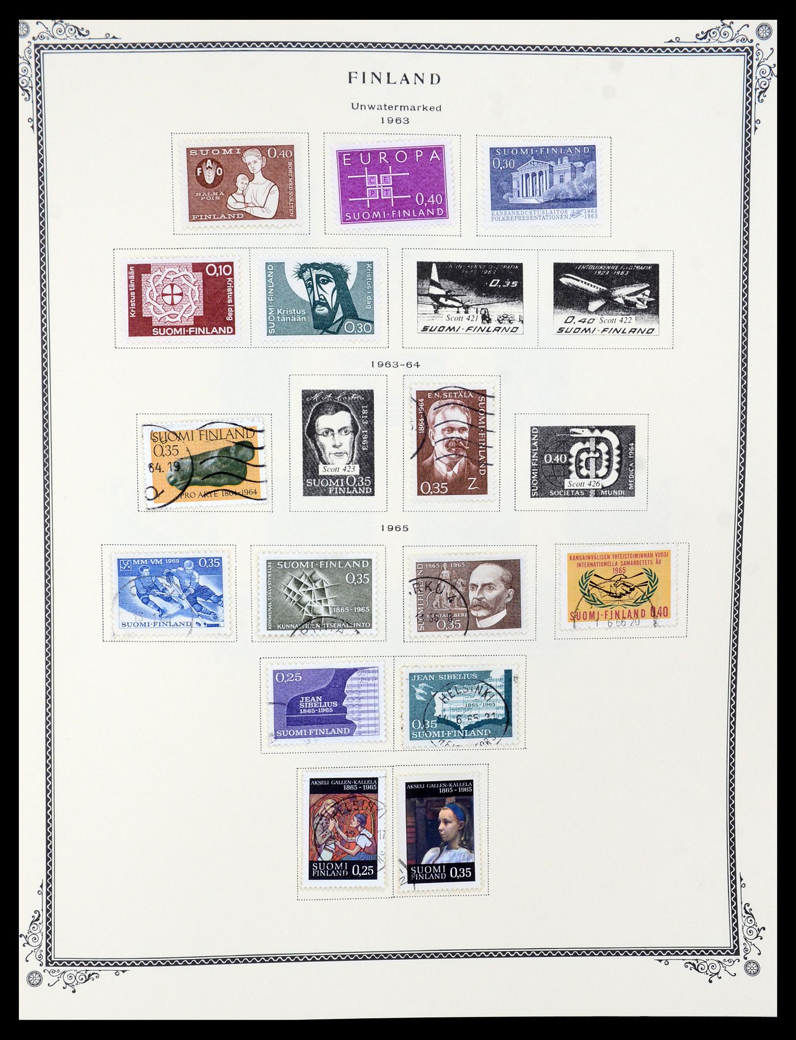36291 019 - Postzegelverzameling 36291 Finland en Aland 1889-2007.