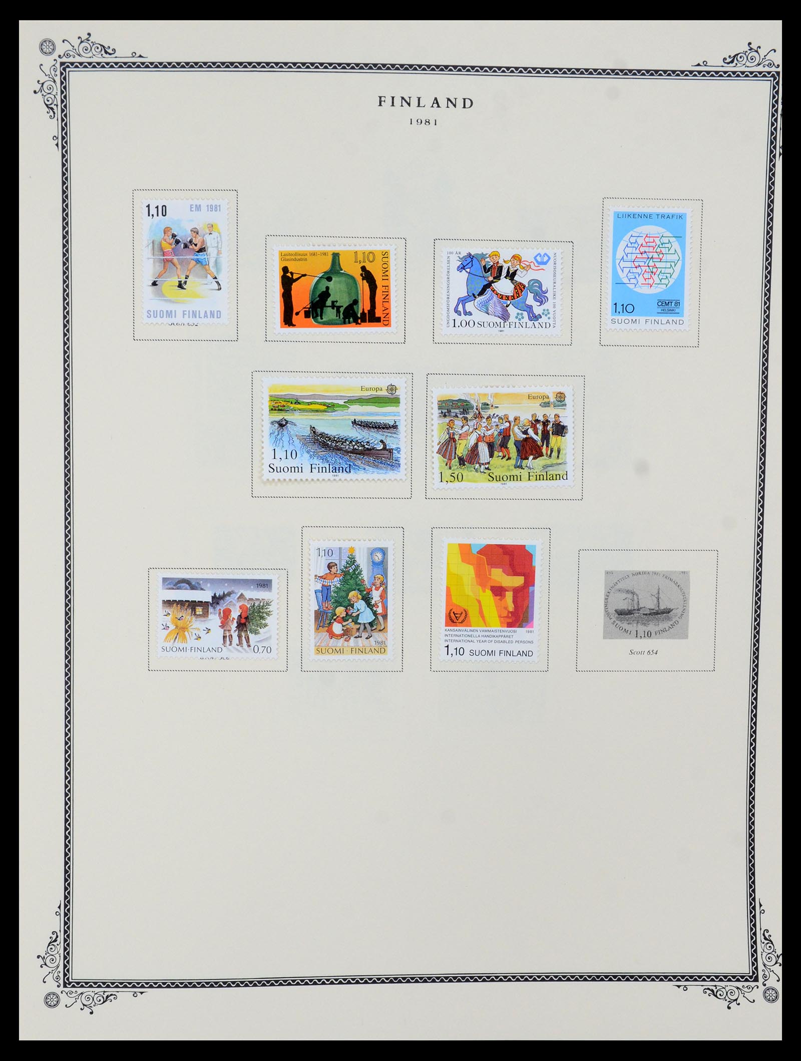 36291 027 - Postzegelverzameling 36291 Finland en Aland 1889-2007.