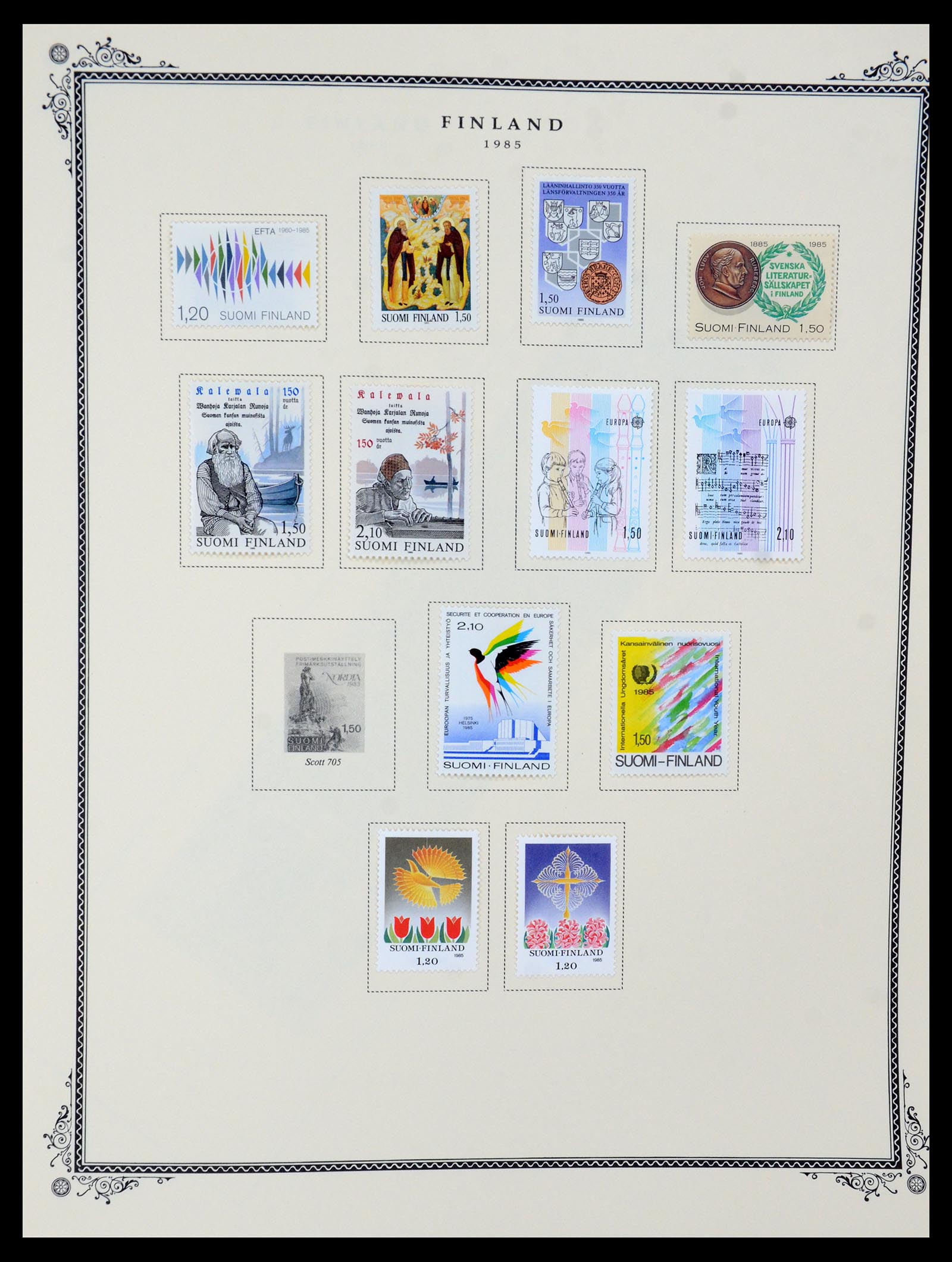 36291 031 - Postzegelverzameling 36291 Finland en Aland 1889-2007.