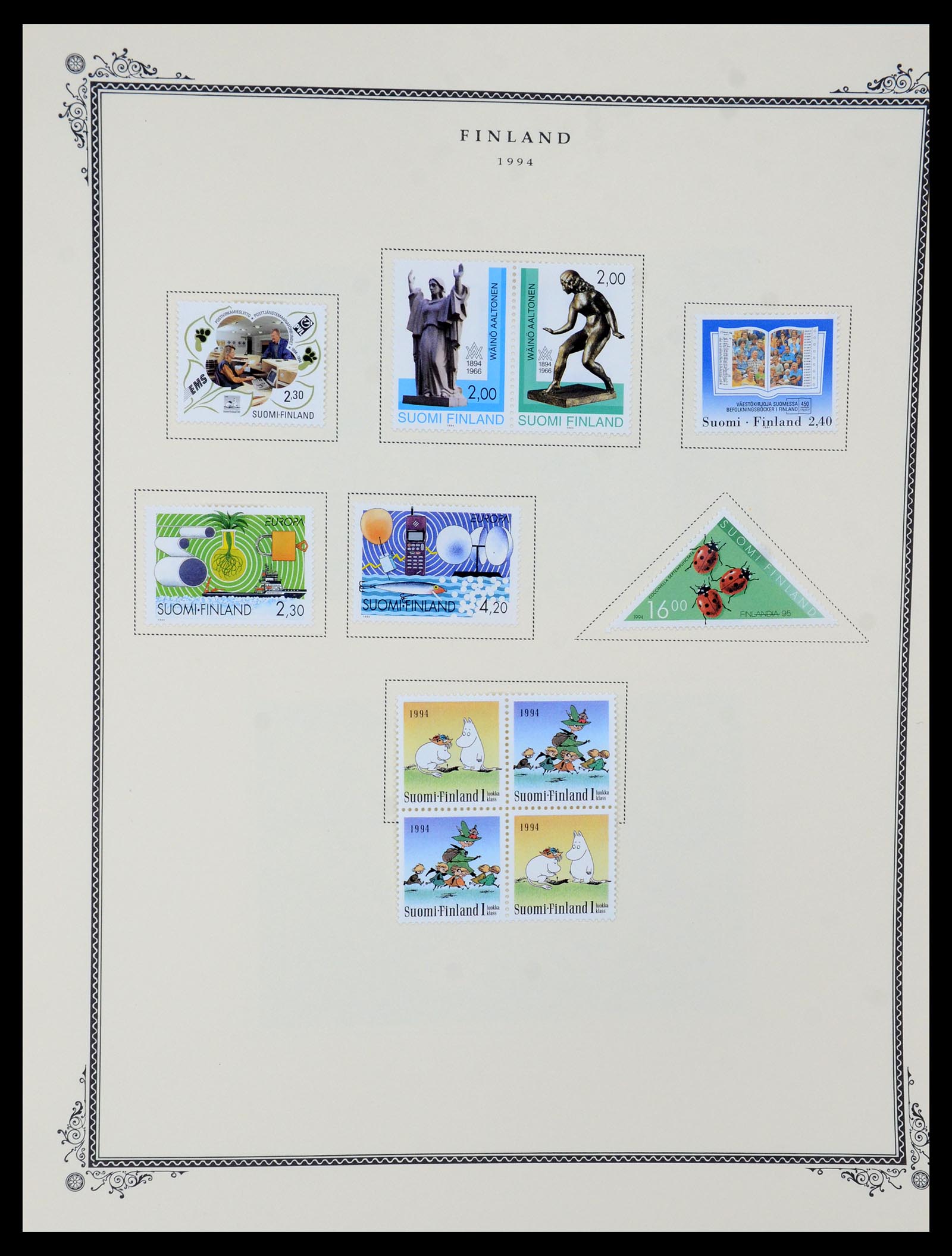 36291 055 - Postzegelverzameling 36291 Finland en Aland 1889-2007.