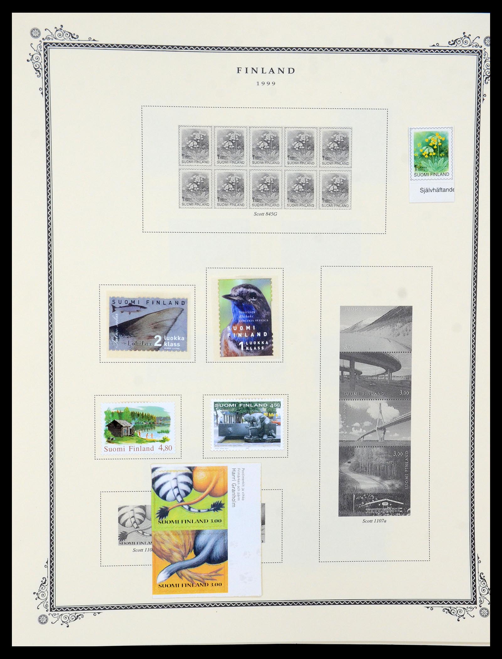 36291 073 - Postzegelverzameling 36291 Finland en Aland 1889-2007.