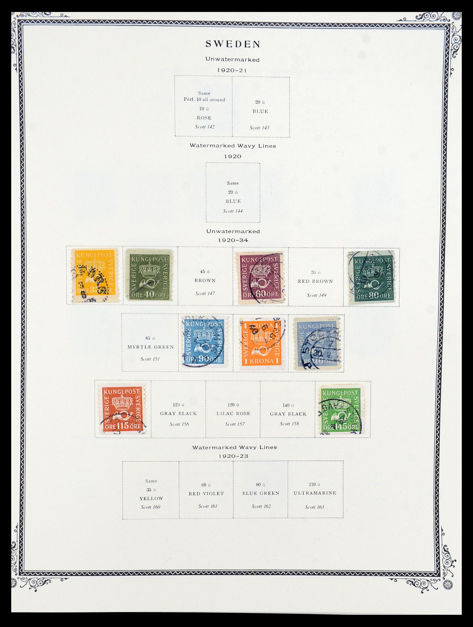 36292 005 - Postzegelverzameling 36292 Zweden 1886-2007.