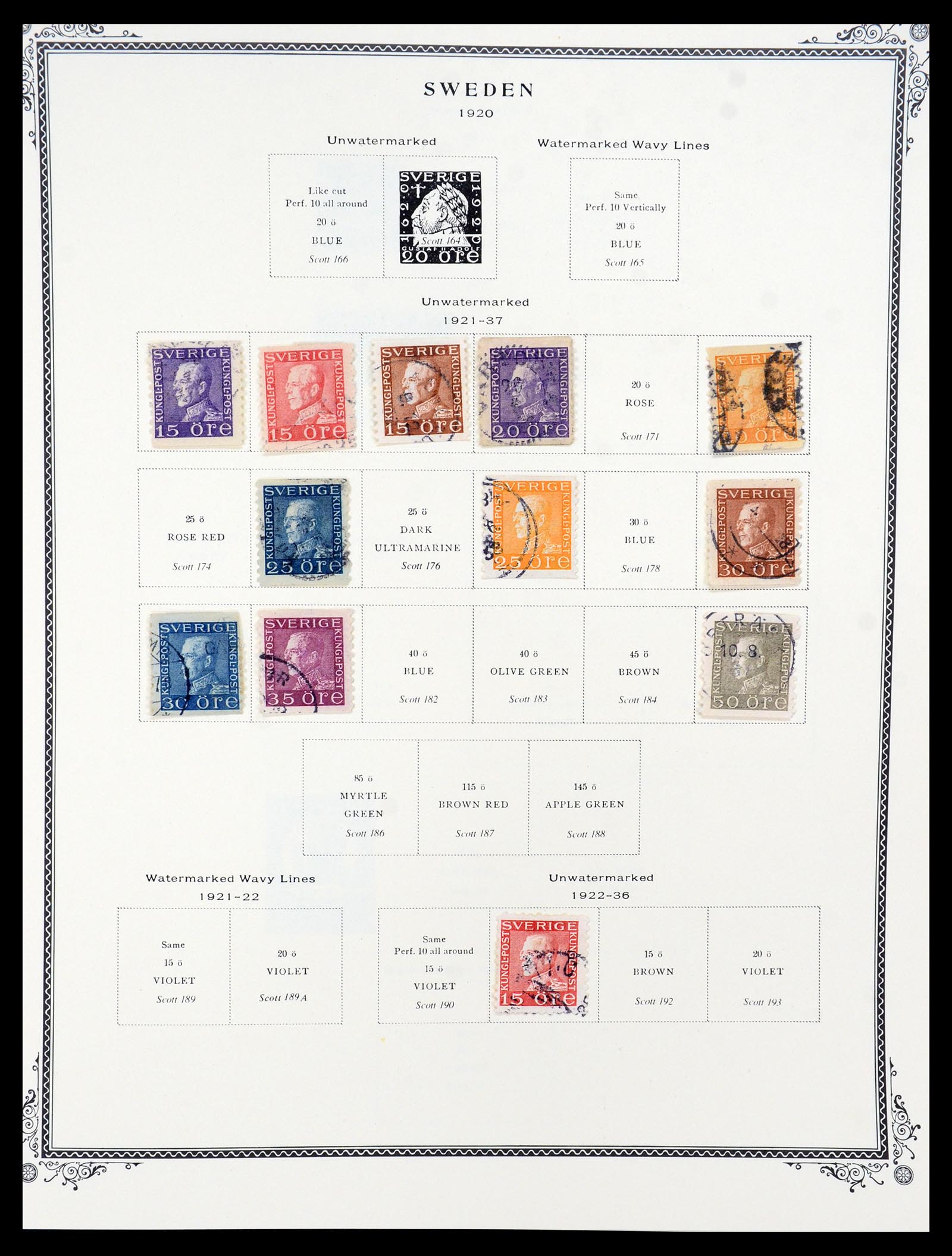 36292 006 - Postzegelverzameling 36292 Zweden 1886-2007.