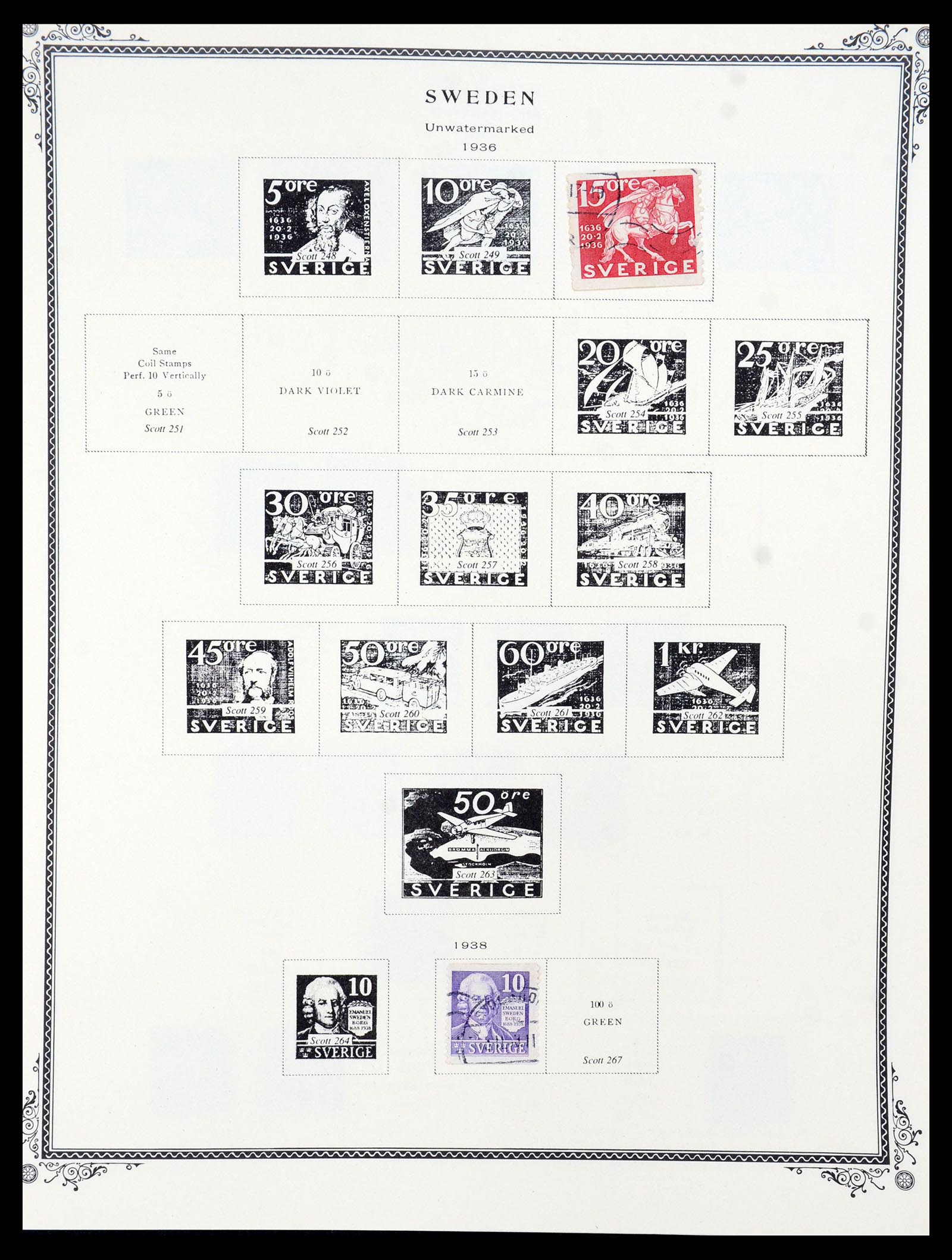 36292 008 - Postzegelverzameling 36292 Zweden 1886-2007.