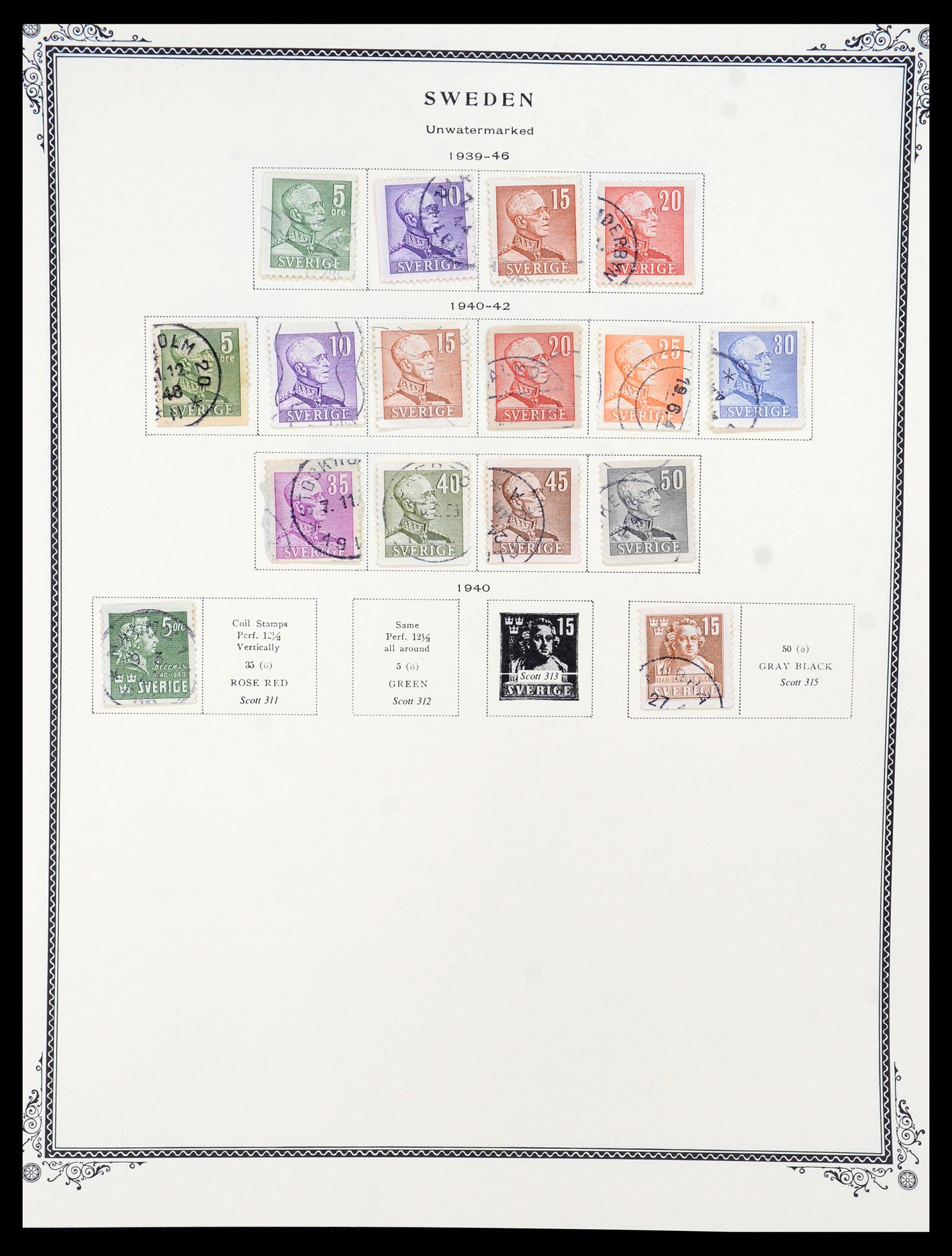 36292 010 - Postzegelverzameling 36292 Zweden 1886-2007.
