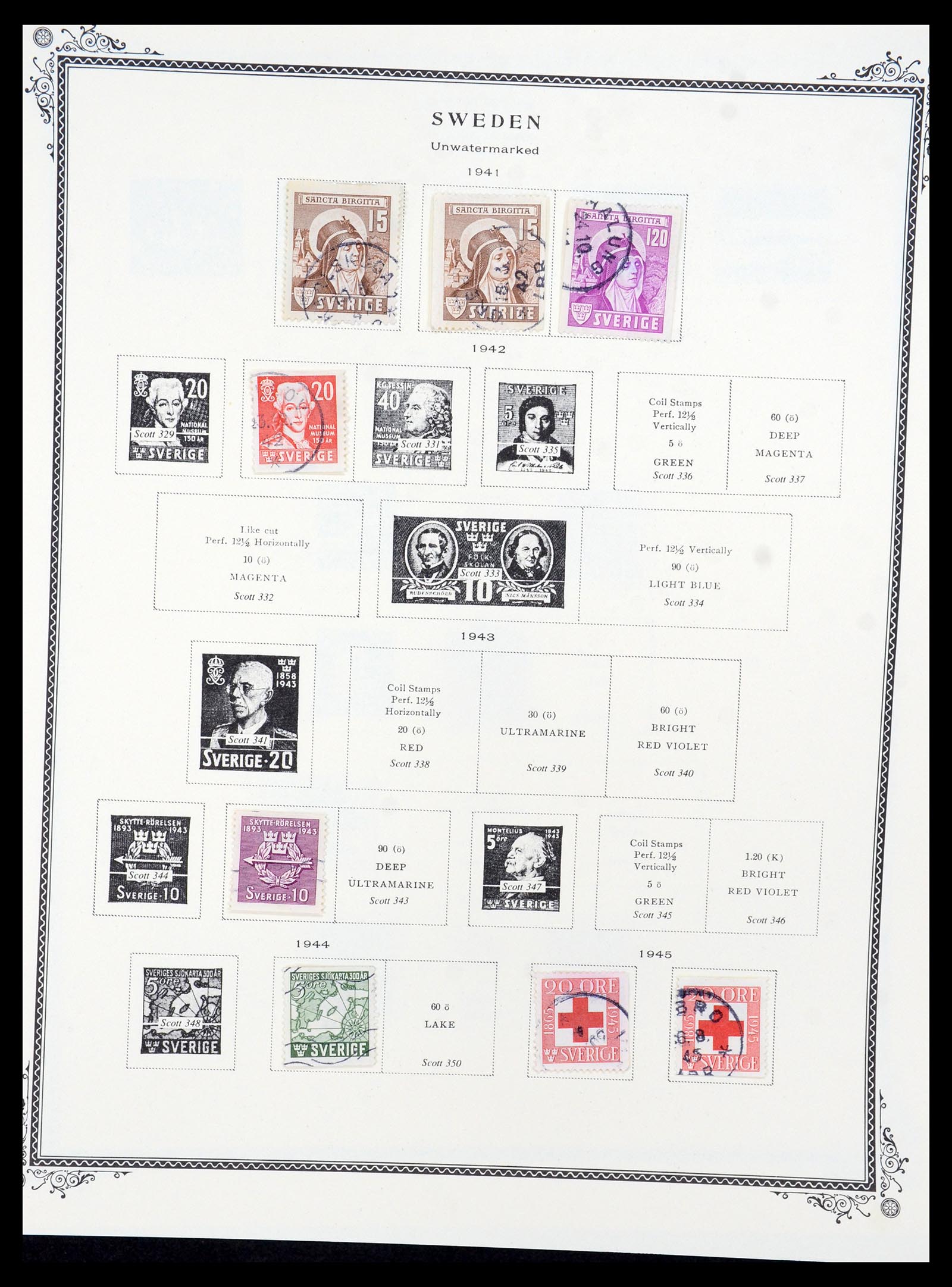 36292 012 - Postzegelverzameling 36292 Zweden 1886-2007.