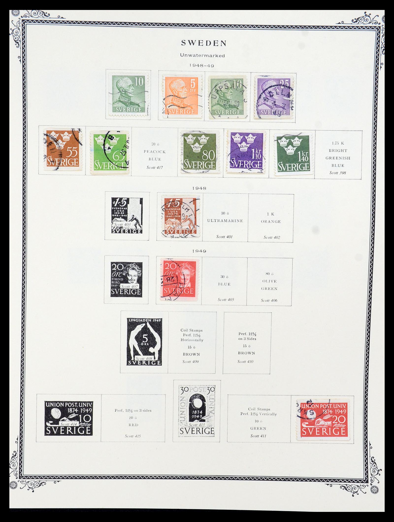 36292 015 - Postzegelverzameling 36292 Zweden 1886-2007.
