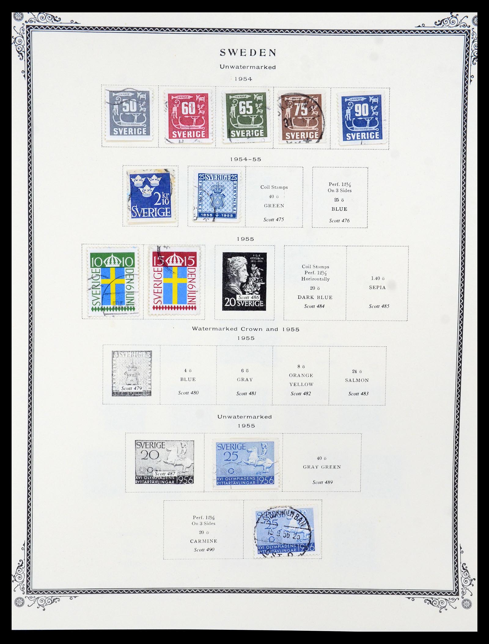 36292 018 - Postzegelverzameling 36292 Zweden 1886-2007.
