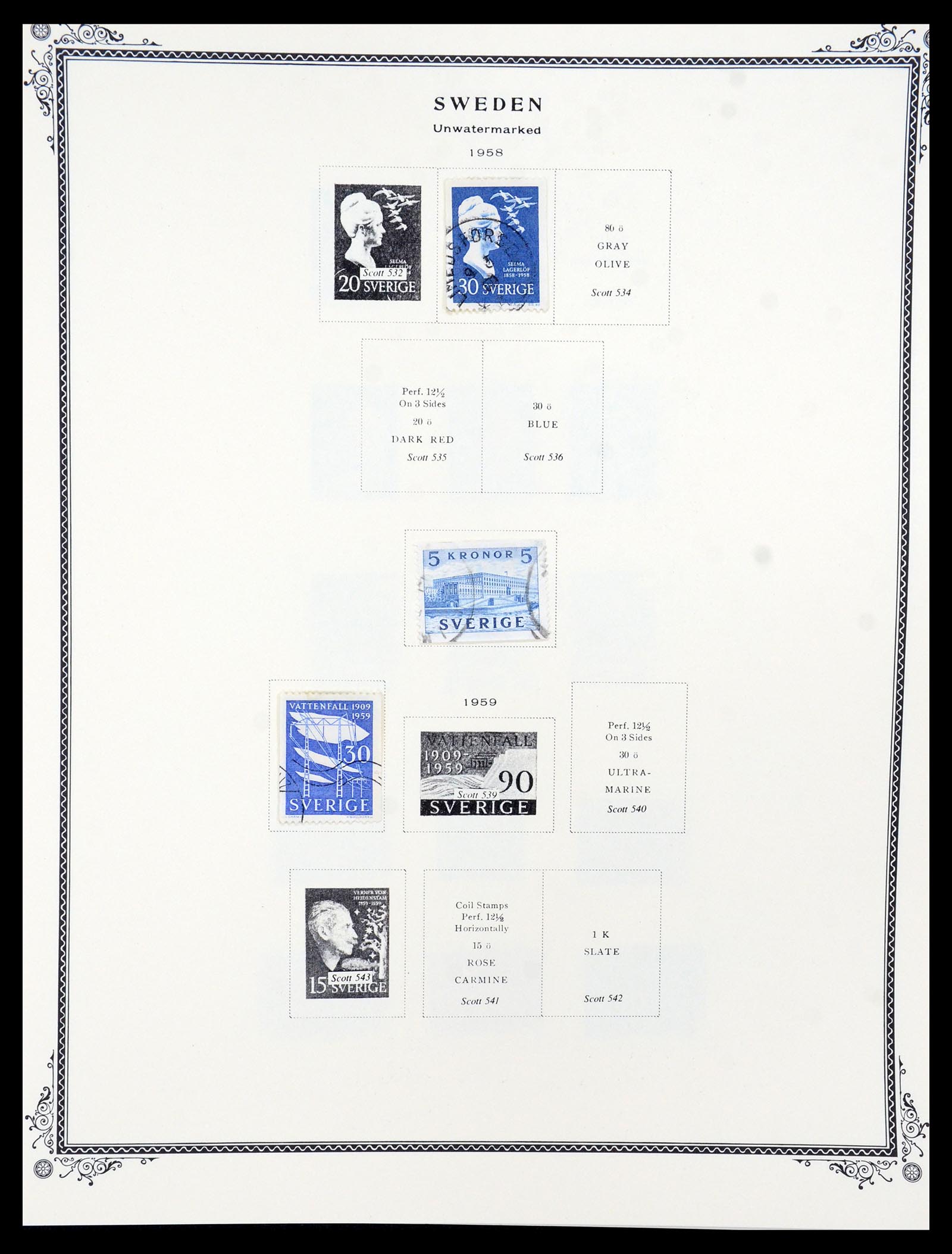 36292 021 - Postzegelverzameling 36292 Zweden 1886-2007.