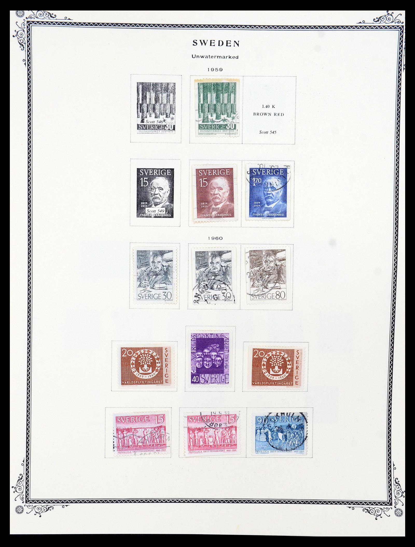 36292 022 - Postzegelverzameling 36292 Zweden 1886-2007.