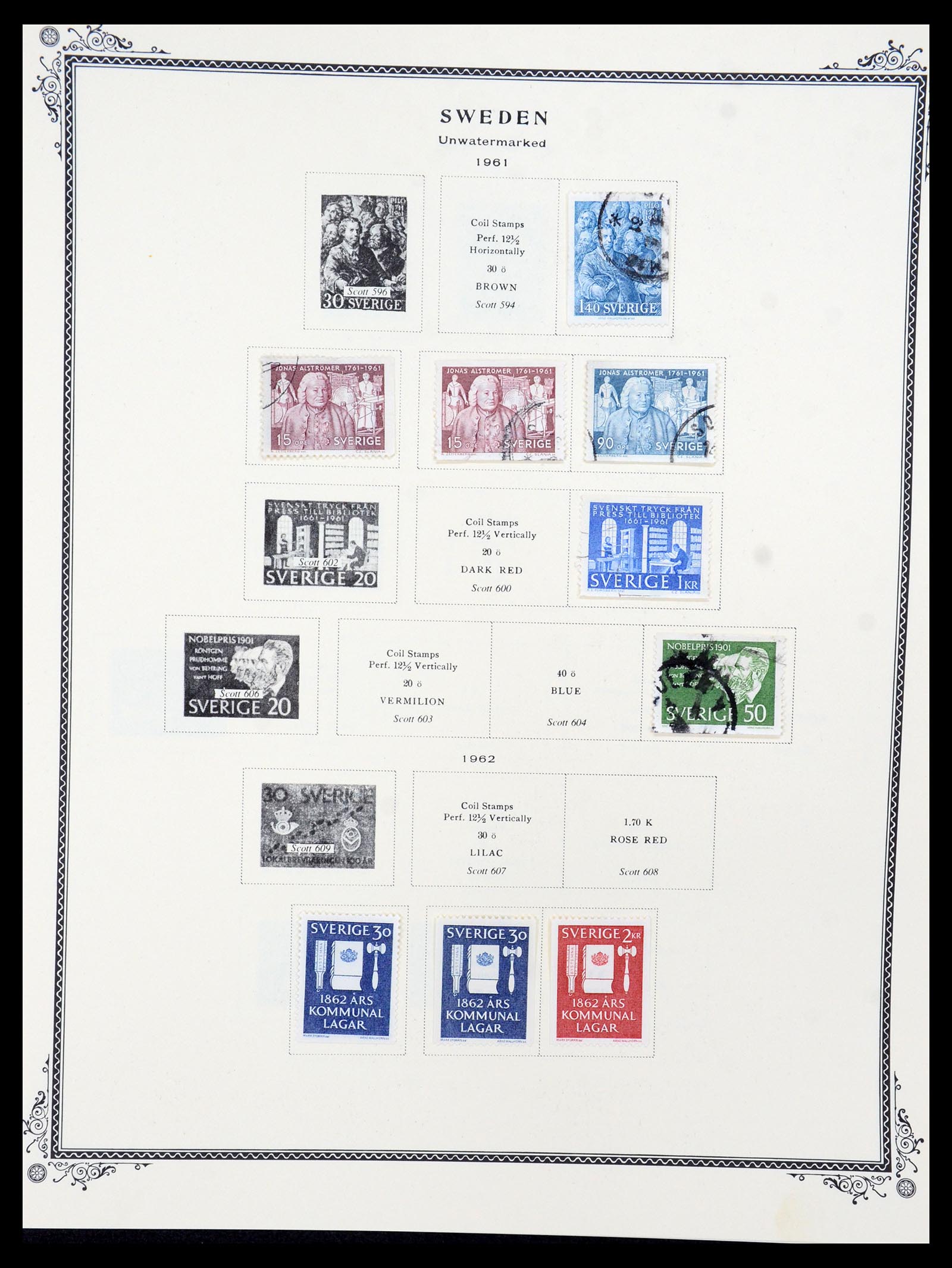36292 024 - Postzegelverzameling 36292 Zweden 1886-2007.