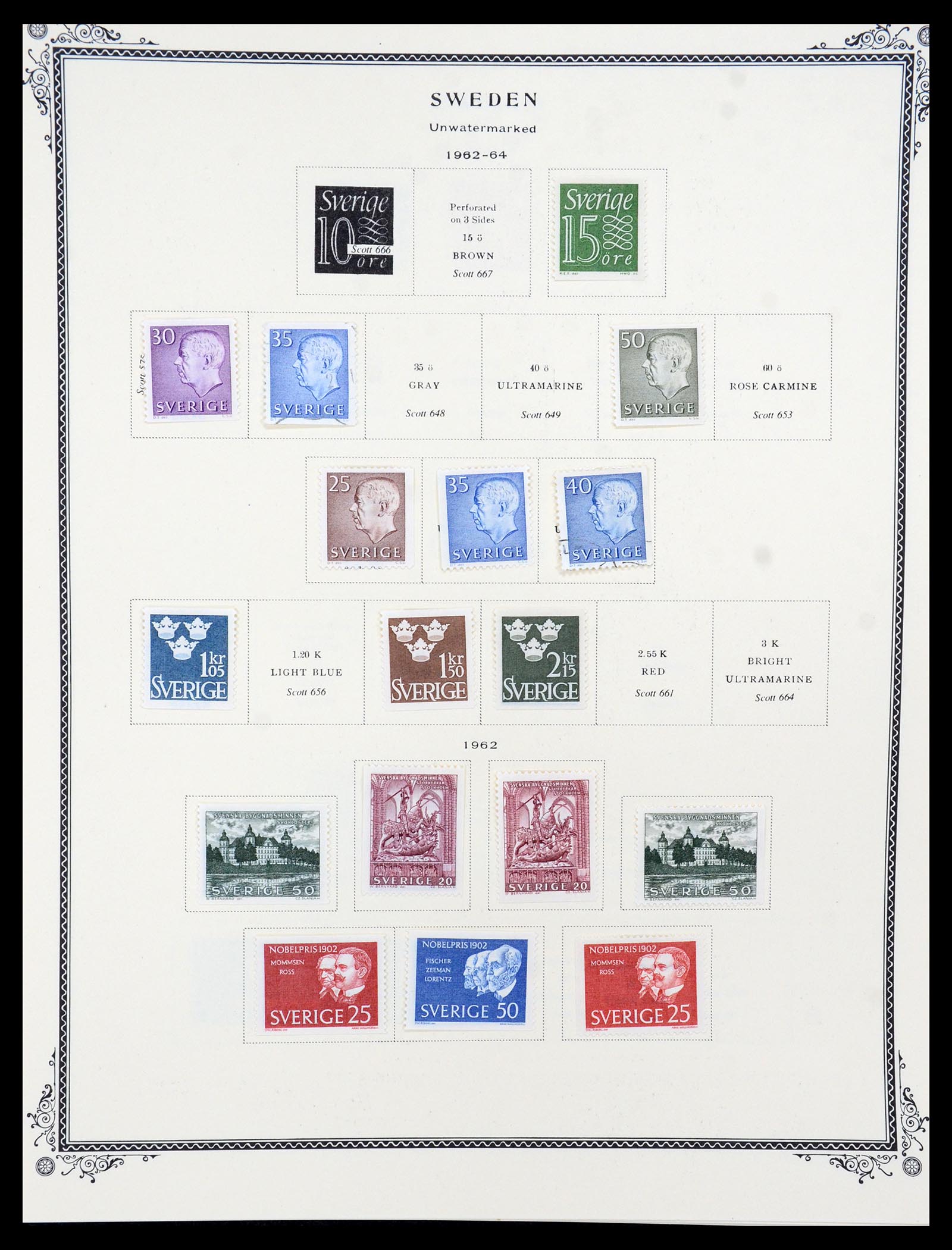 36292 027 - Postzegelverzameling 36292 Zweden 1886-2007.