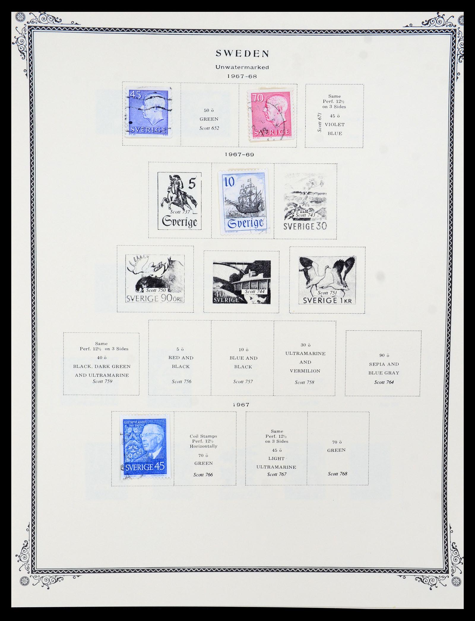36292 032 - Postzegelverzameling 36292 Zweden 1886-2007.