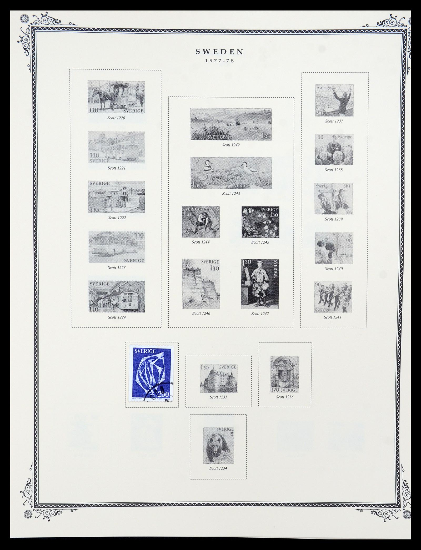 36292 047 - Postzegelverzameling 36292 Zweden 1886-2007.