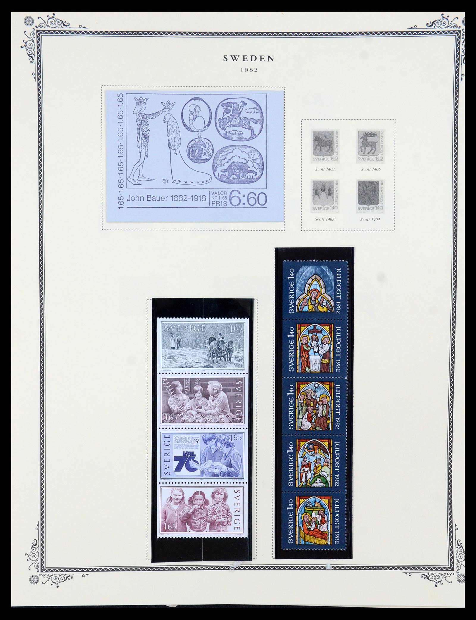 36292 054 - Postzegelverzameling 36292 Zweden 1886-2007.