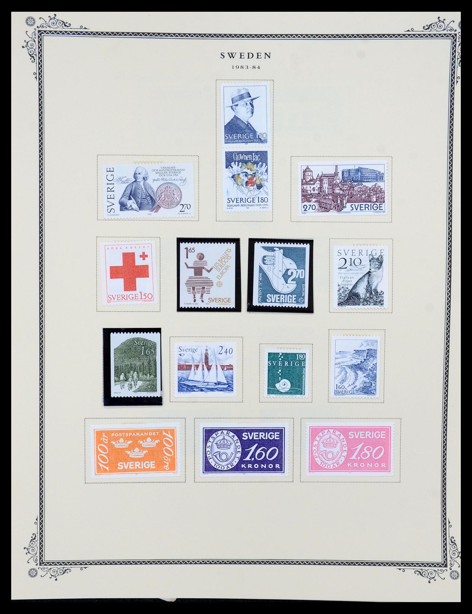 36292 060 - Postzegelverzameling 36292 Zweden 1886-2007.