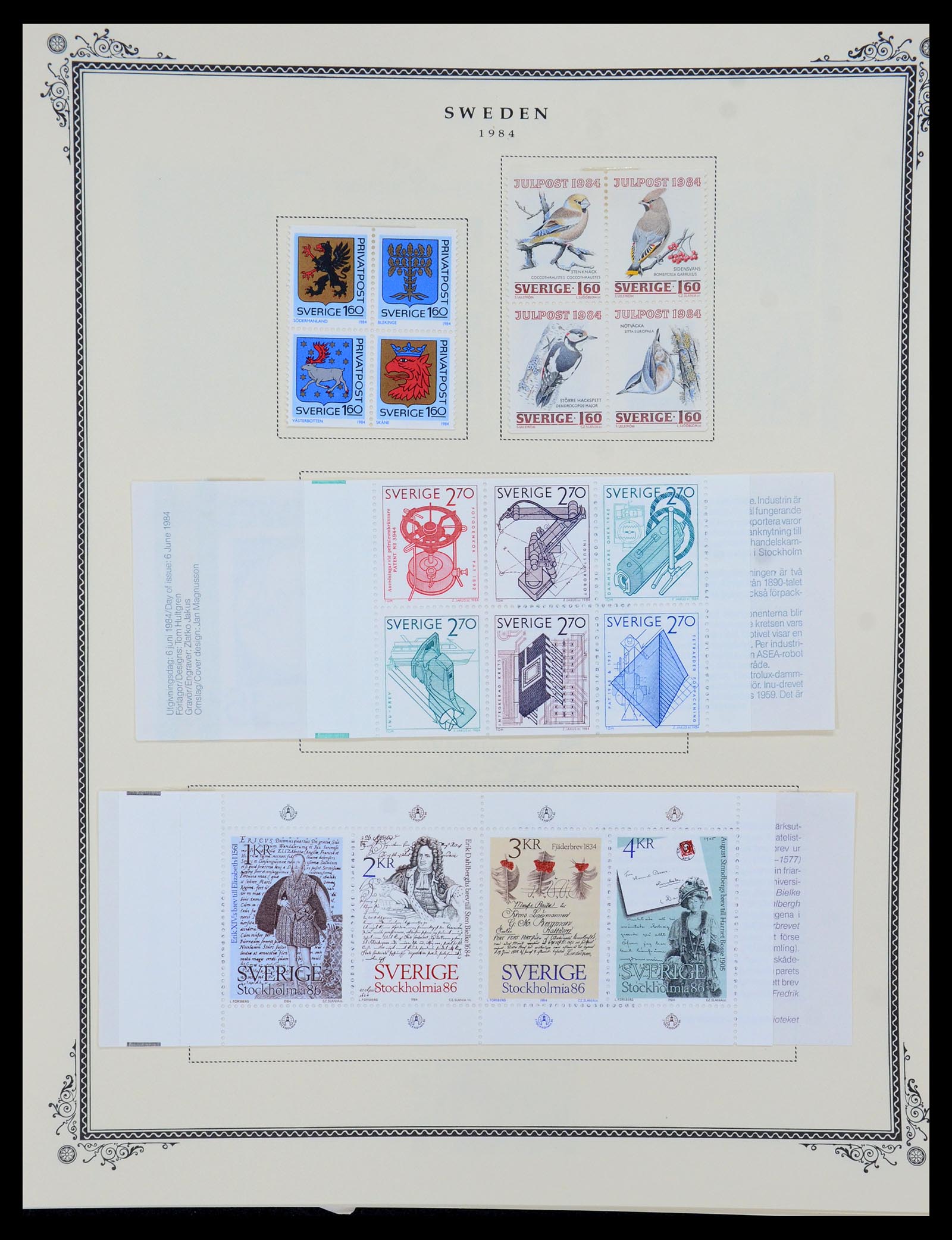 36292 063 - Postzegelverzameling 36292 Zweden 1886-2007.