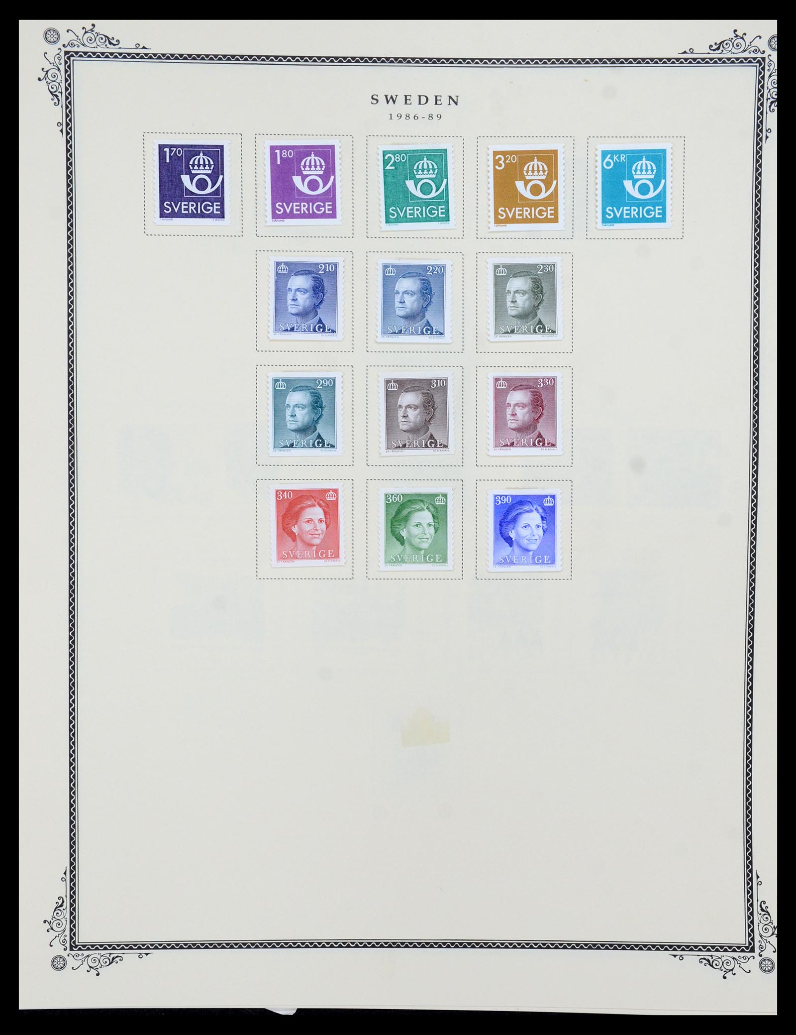 36292 068 - Postzegelverzameling 36292 Zweden 1886-2007.