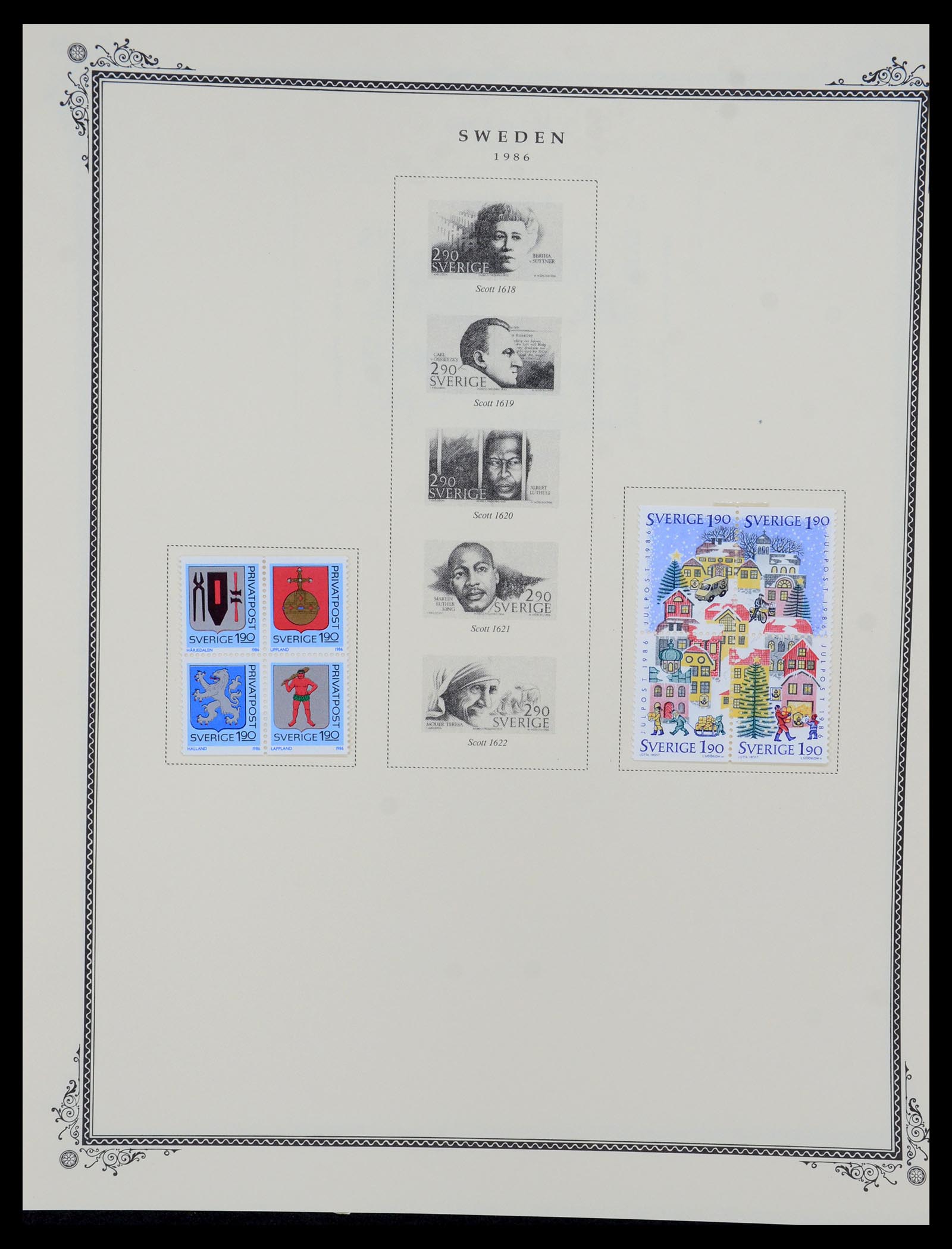 36292 071 - Postzegelverzameling 36292 Zweden 1886-2007.