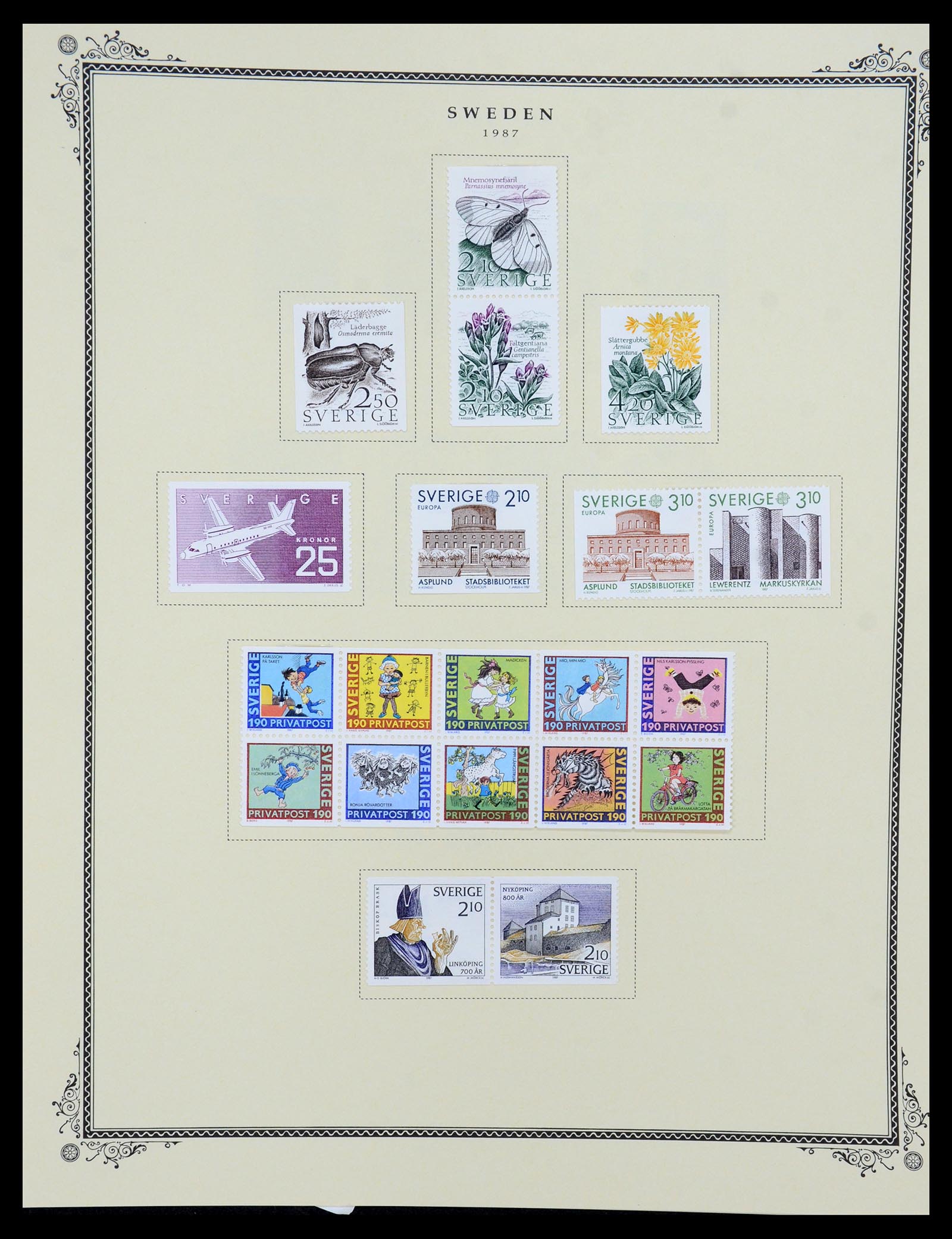 36292 073 - Postzegelverzameling 36292 Zweden 1886-2007.