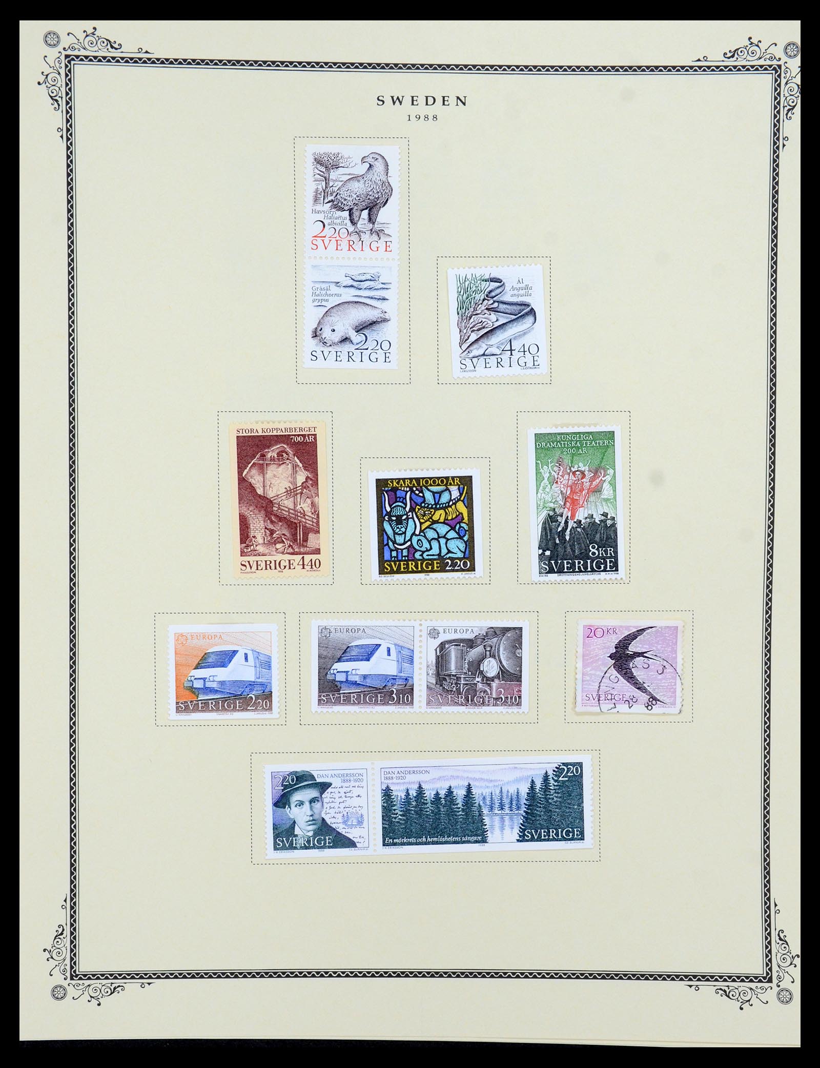 36292 077 - Postzegelverzameling 36292 Zweden 1886-2007.