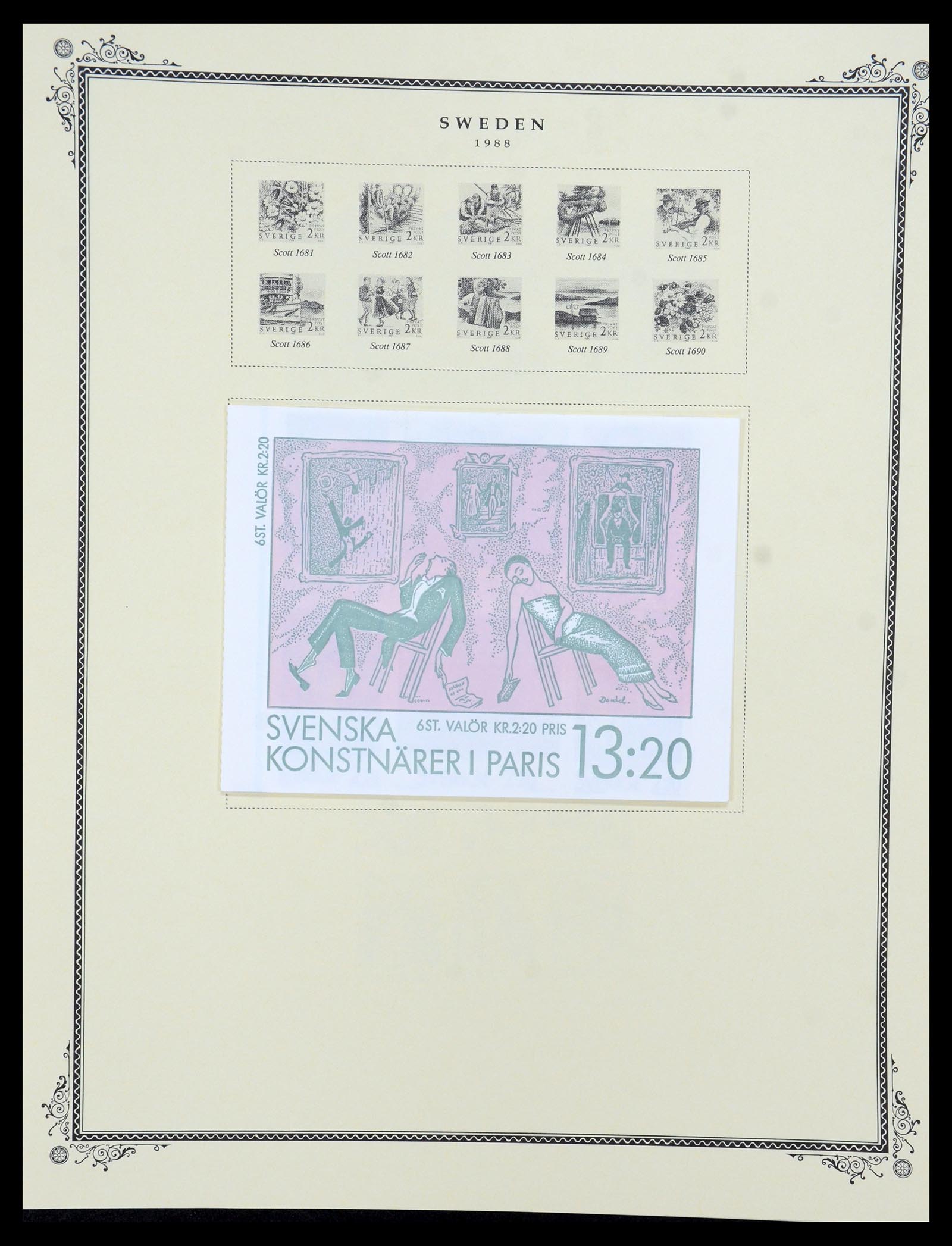 36292 078 - Postzegelverzameling 36292 Zweden 1886-2007.