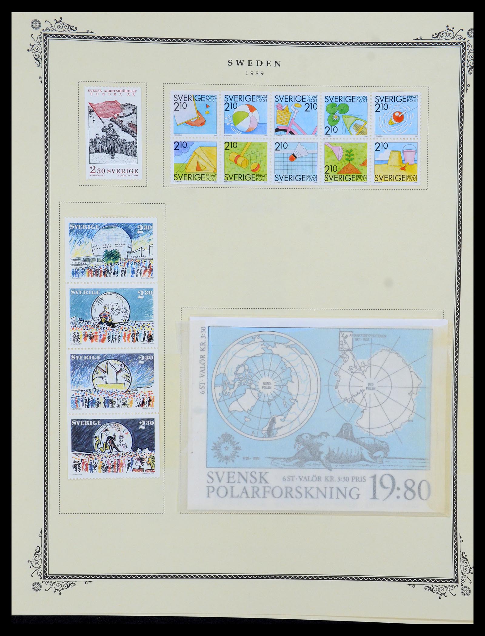 36292 081 - Postzegelverzameling 36292 Zweden 1886-2007.