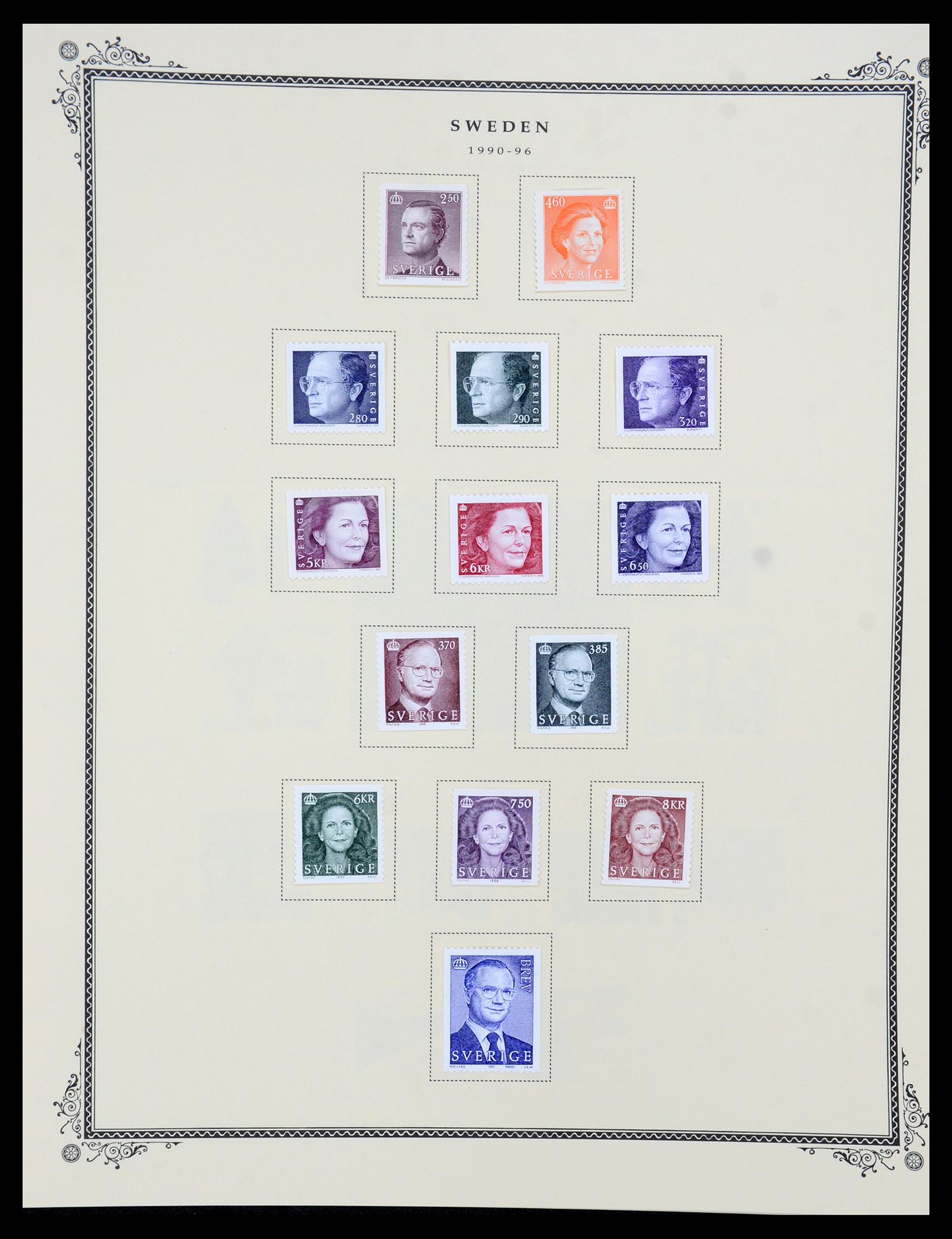36292 084 - Postzegelverzameling 36292 Zweden 1886-2007.