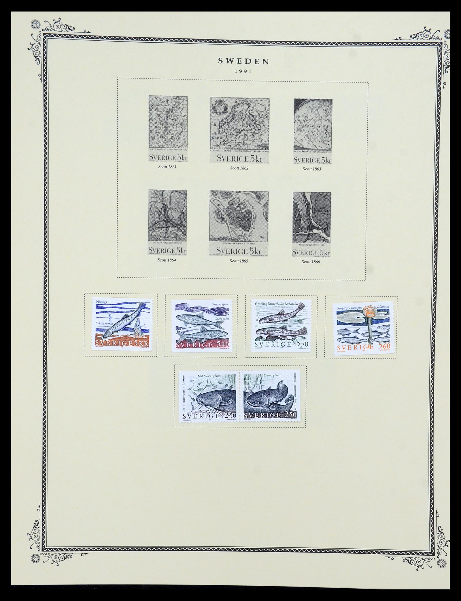 36292 090 - Postzegelverzameling 36292 Zweden 1886-2007.
