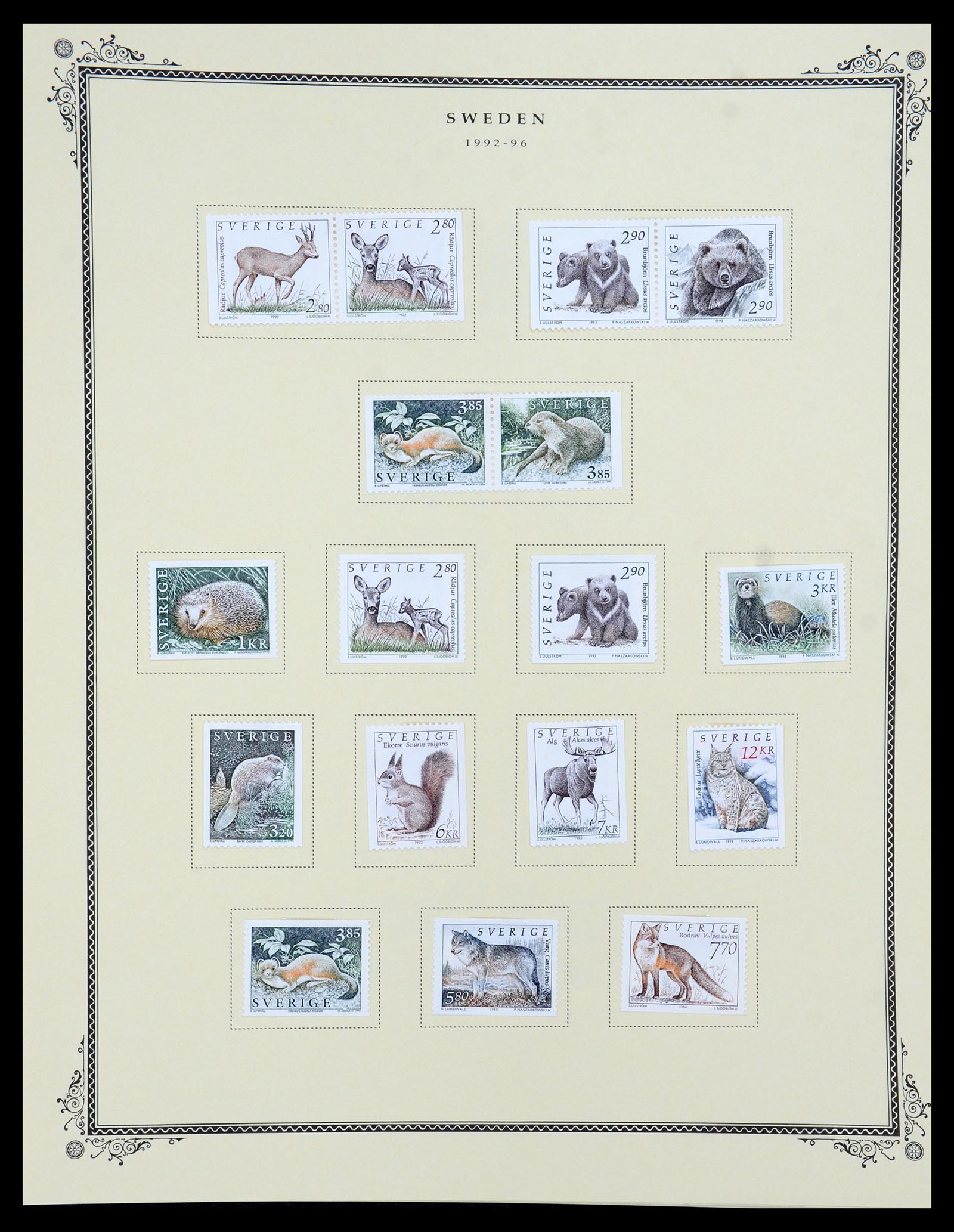 36292 094 - Postzegelverzameling 36292 Zweden 1886-2007.