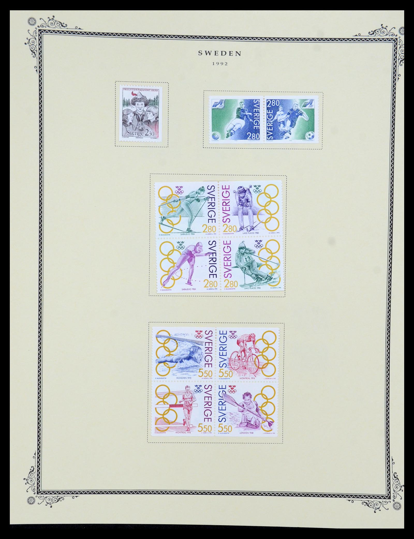 36292 095 - Postzegelverzameling 36292 Zweden 1886-2007.