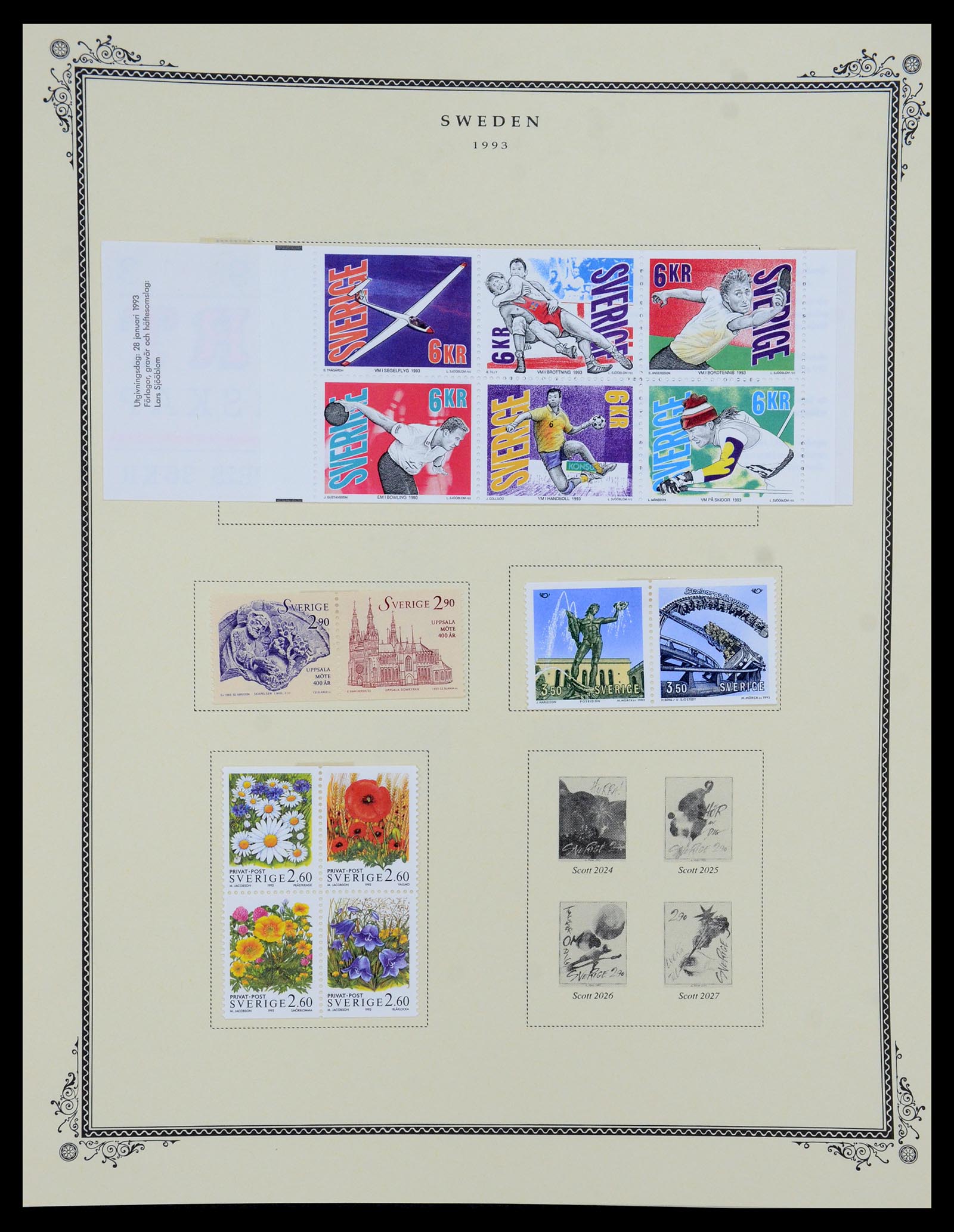 36292 099 - Postzegelverzameling 36292 Zweden 1886-2007.