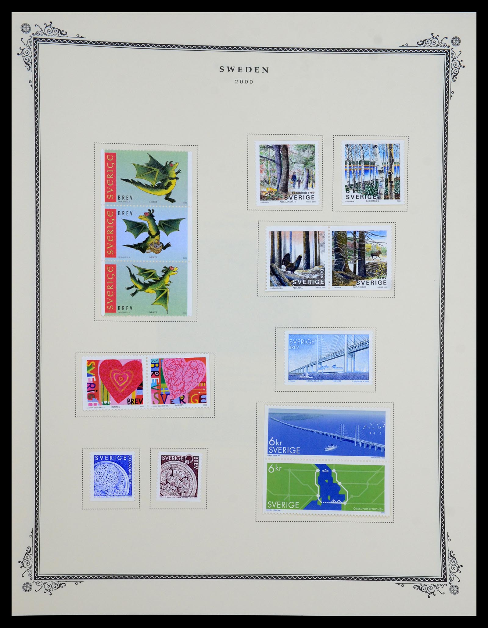 36292 128 - Postzegelverzameling 36292 Zweden 1886-2007.