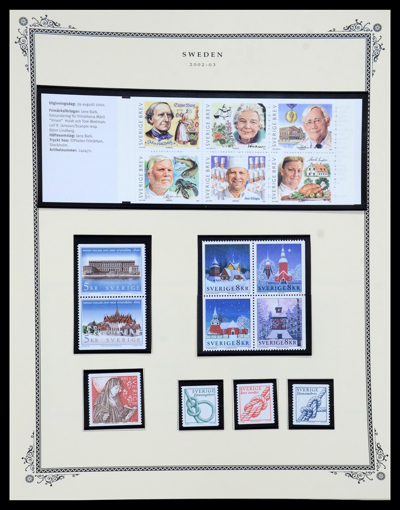 36292 139 - Postzegelverzameling 36292 Zweden 1886-2007.
