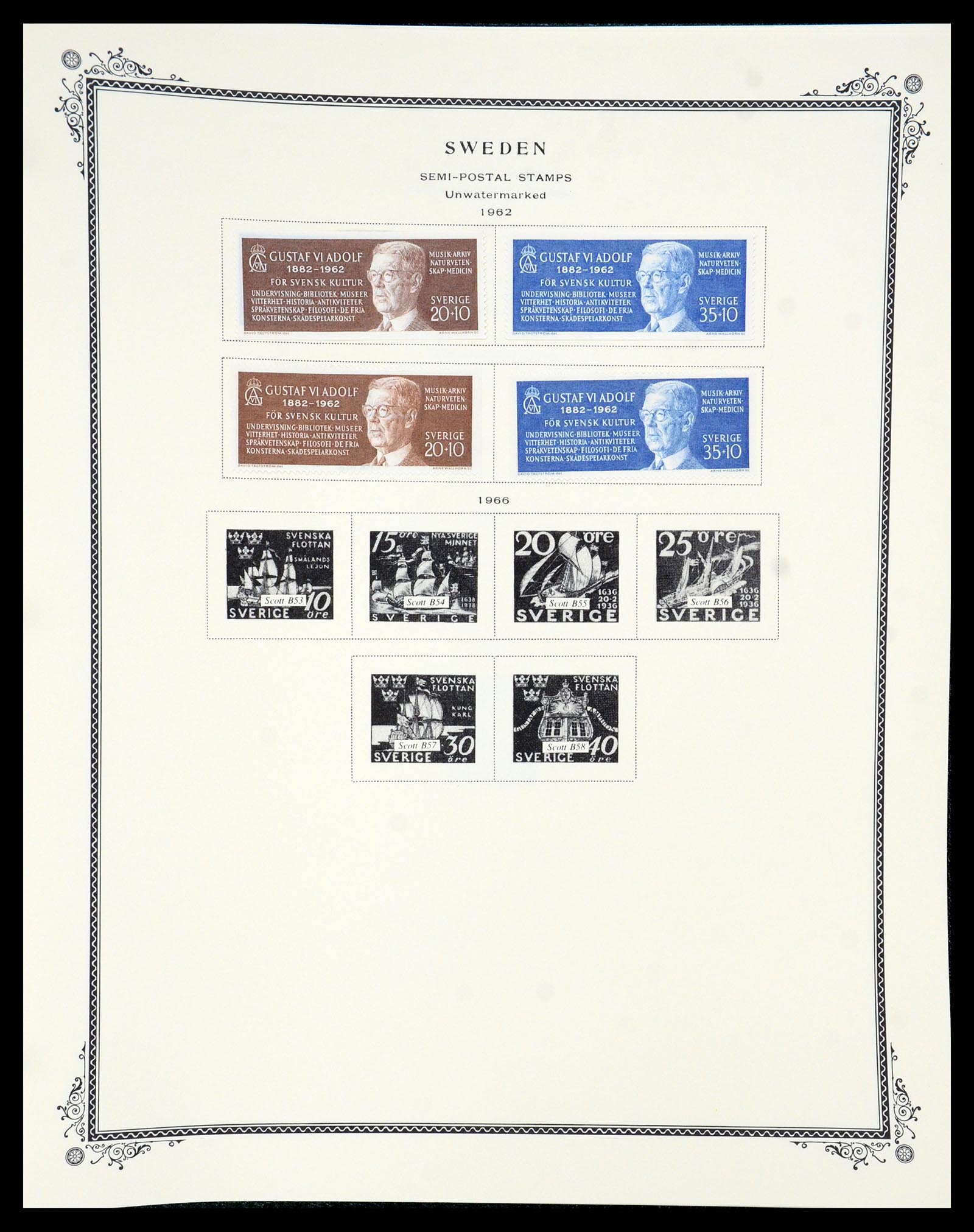 36292 168 - Postzegelverzameling 36292 Zweden 1886-2007.
