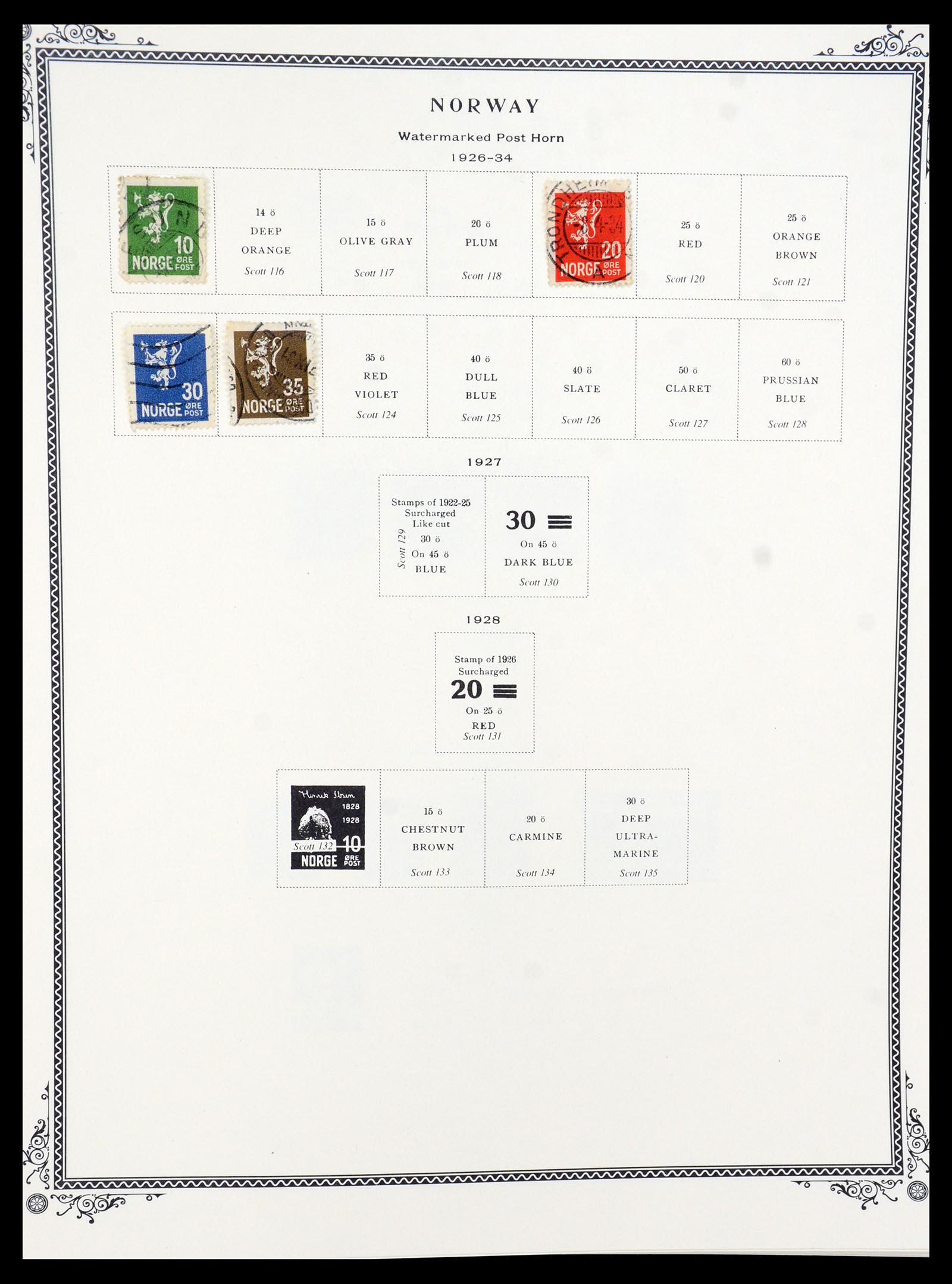 36293 004 - Postzegelverzameling 36293 Noorwegen 1877-2007.