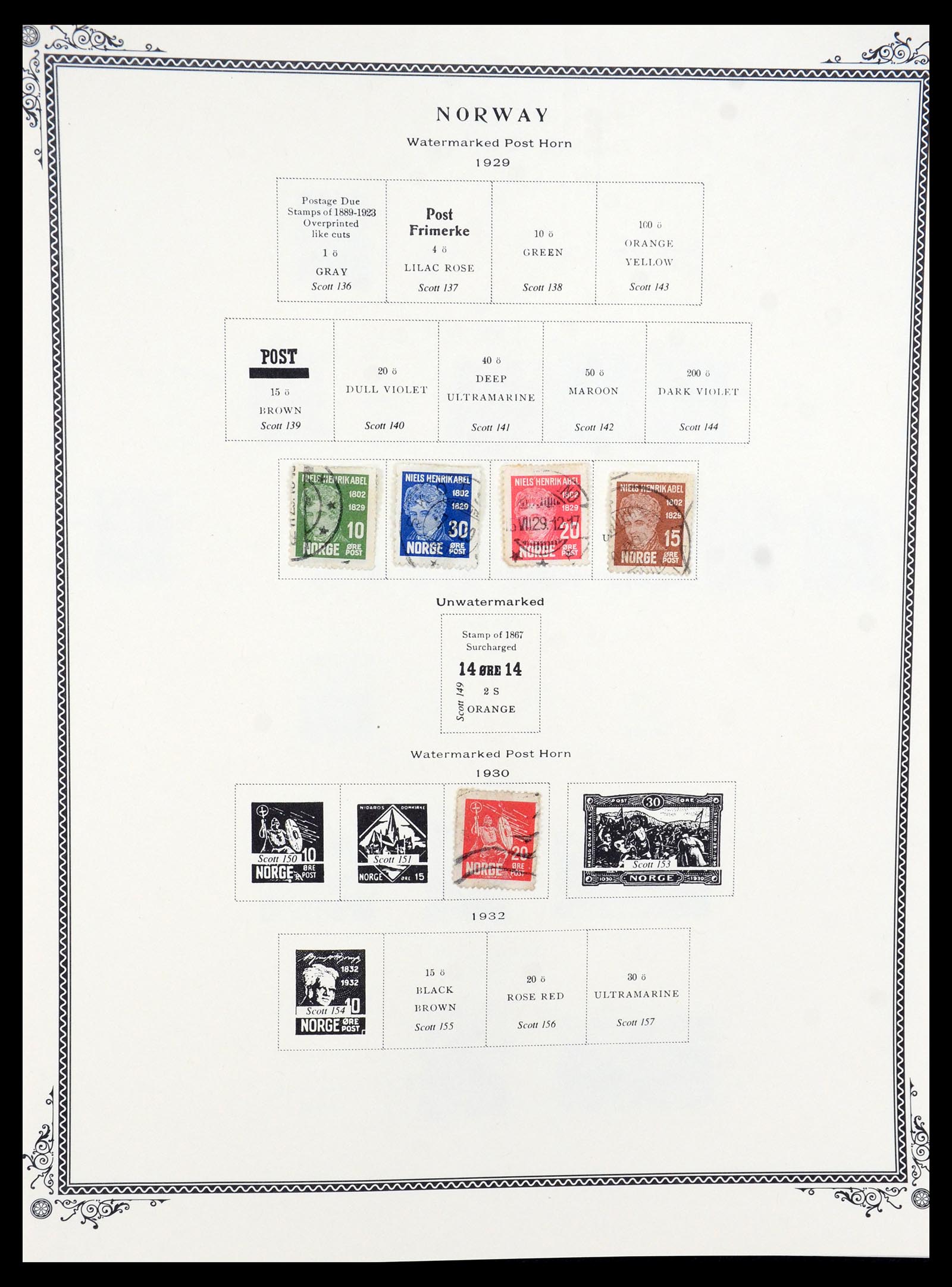 36293 005 - Postzegelverzameling 36293 Noorwegen 1877-2007.