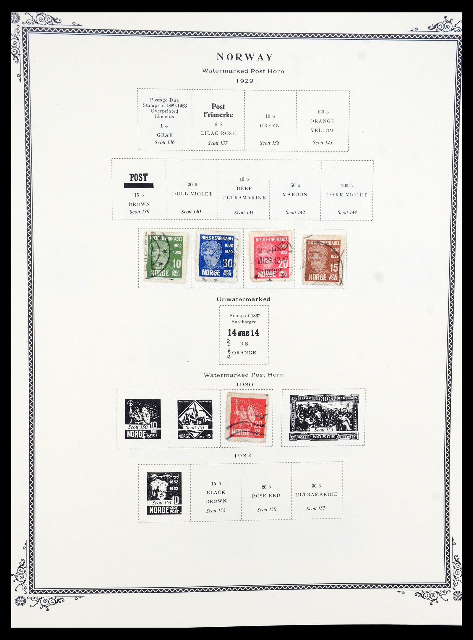 36293 005 - Postzegelverzameling 36293 Noorwegen 1877-2007.