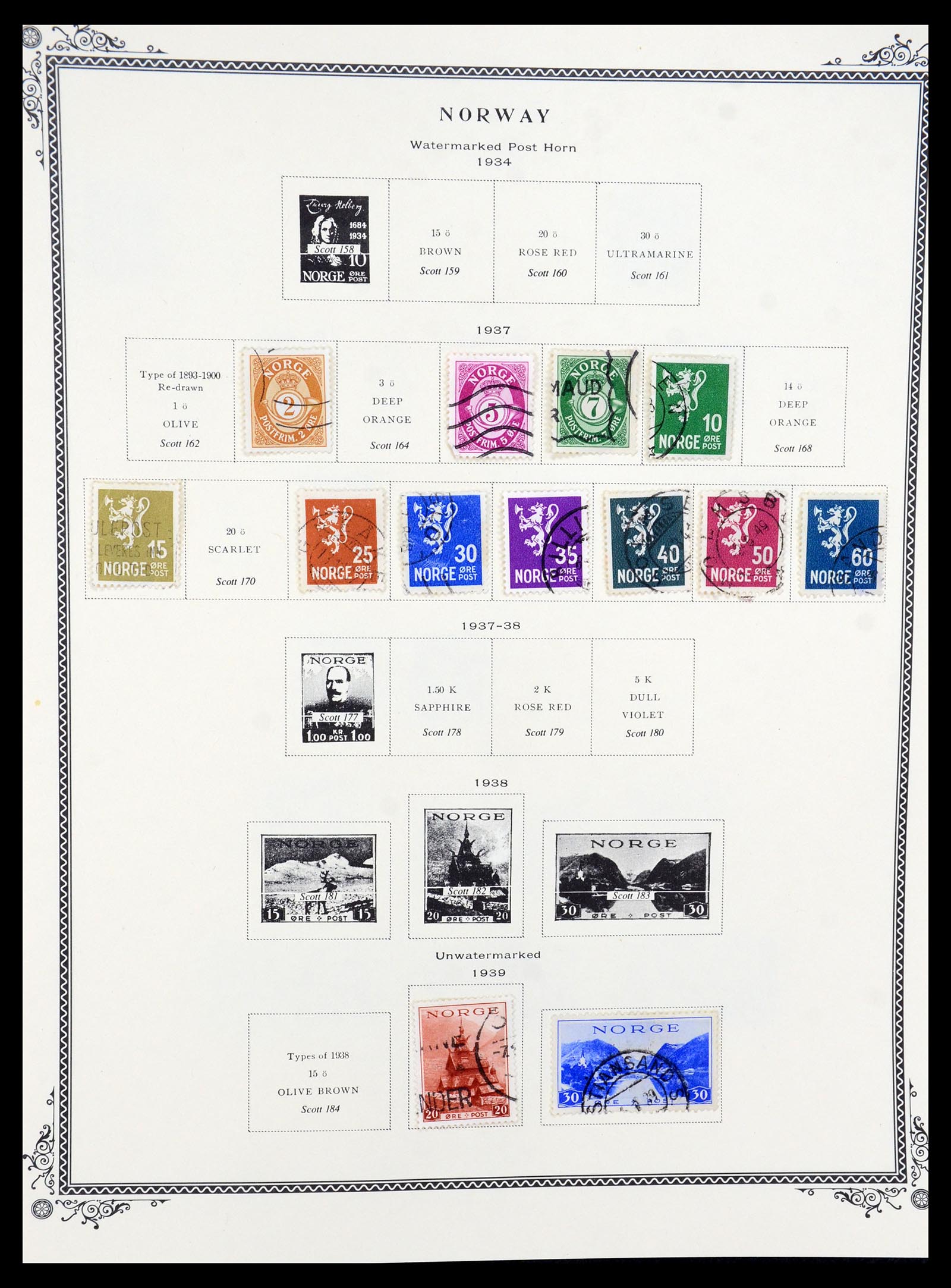 36293 006 - Postzegelverzameling 36293 Noorwegen 1877-2007.