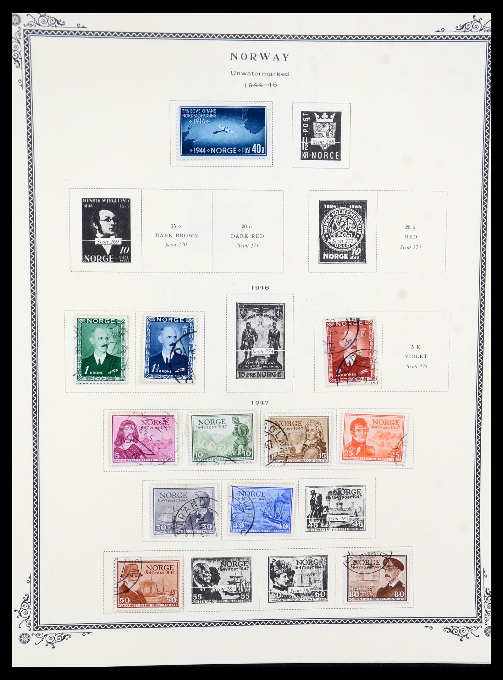 36293 009 - Postzegelverzameling 36293 Noorwegen 1877-2007.