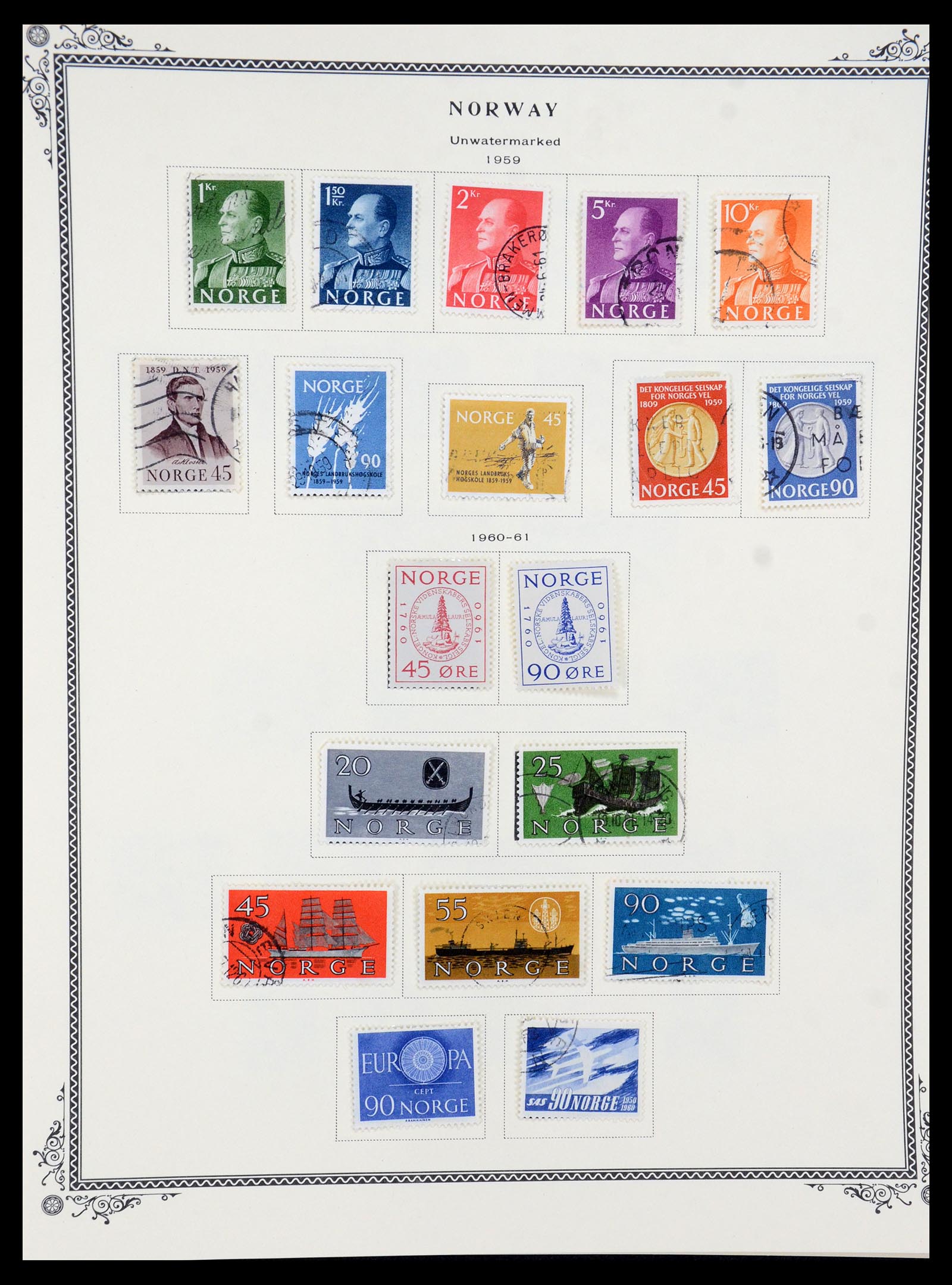 36293 014 - Postzegelverzameling 36293 Noorwegen 1877-2007.