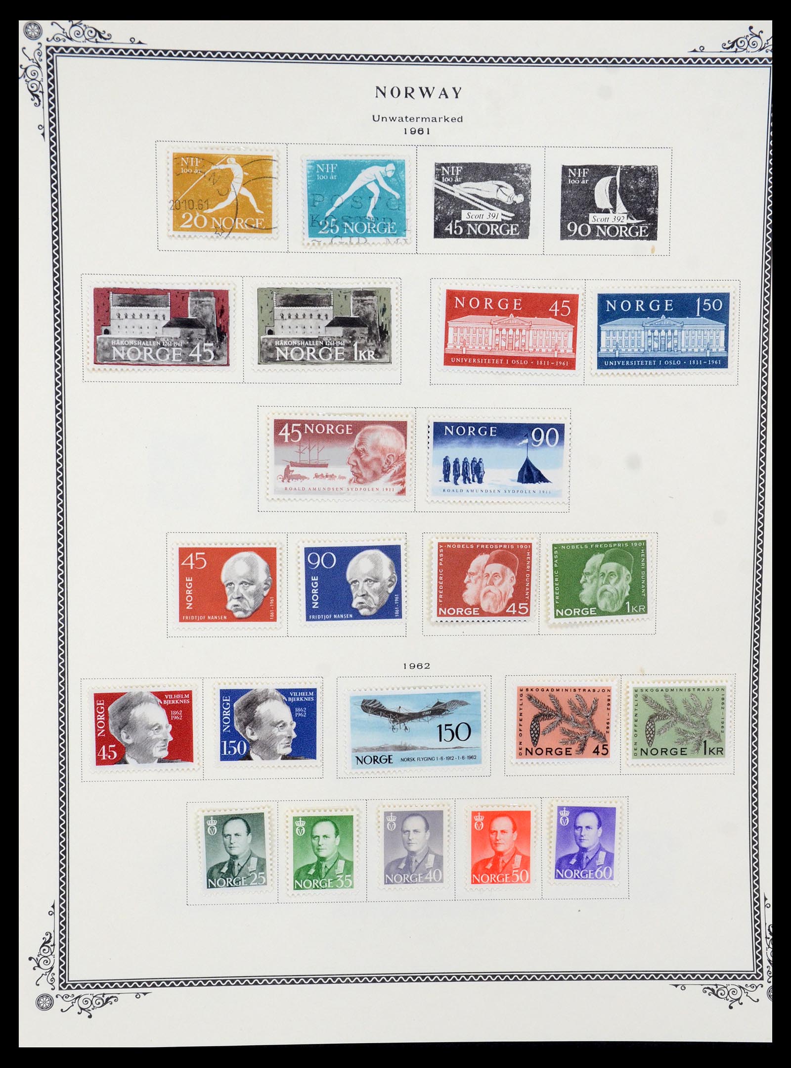 36293 015 - Postzegelverzameling 36293 Noorwegen 1877-2007.