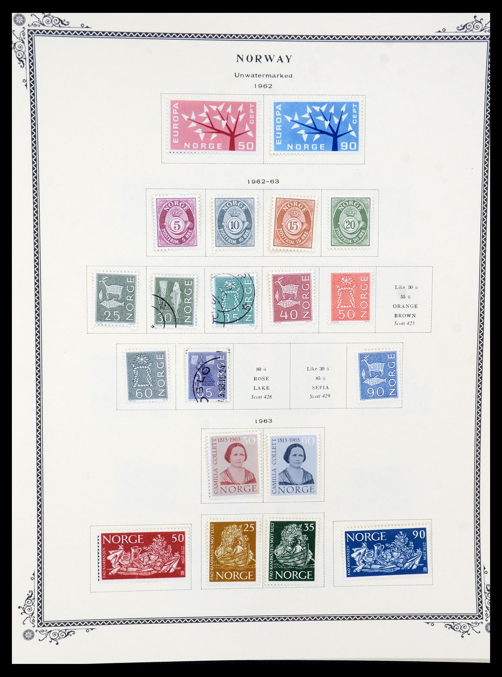 36293 016 - Postzegelverzameling 36293 Noorwegen 1877-2007.