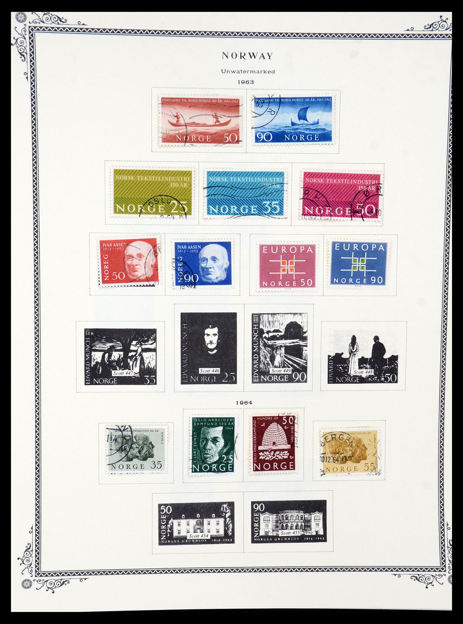 36293 017 - Postzegelverzameling 36293 Noorwegen 1877-2007.
