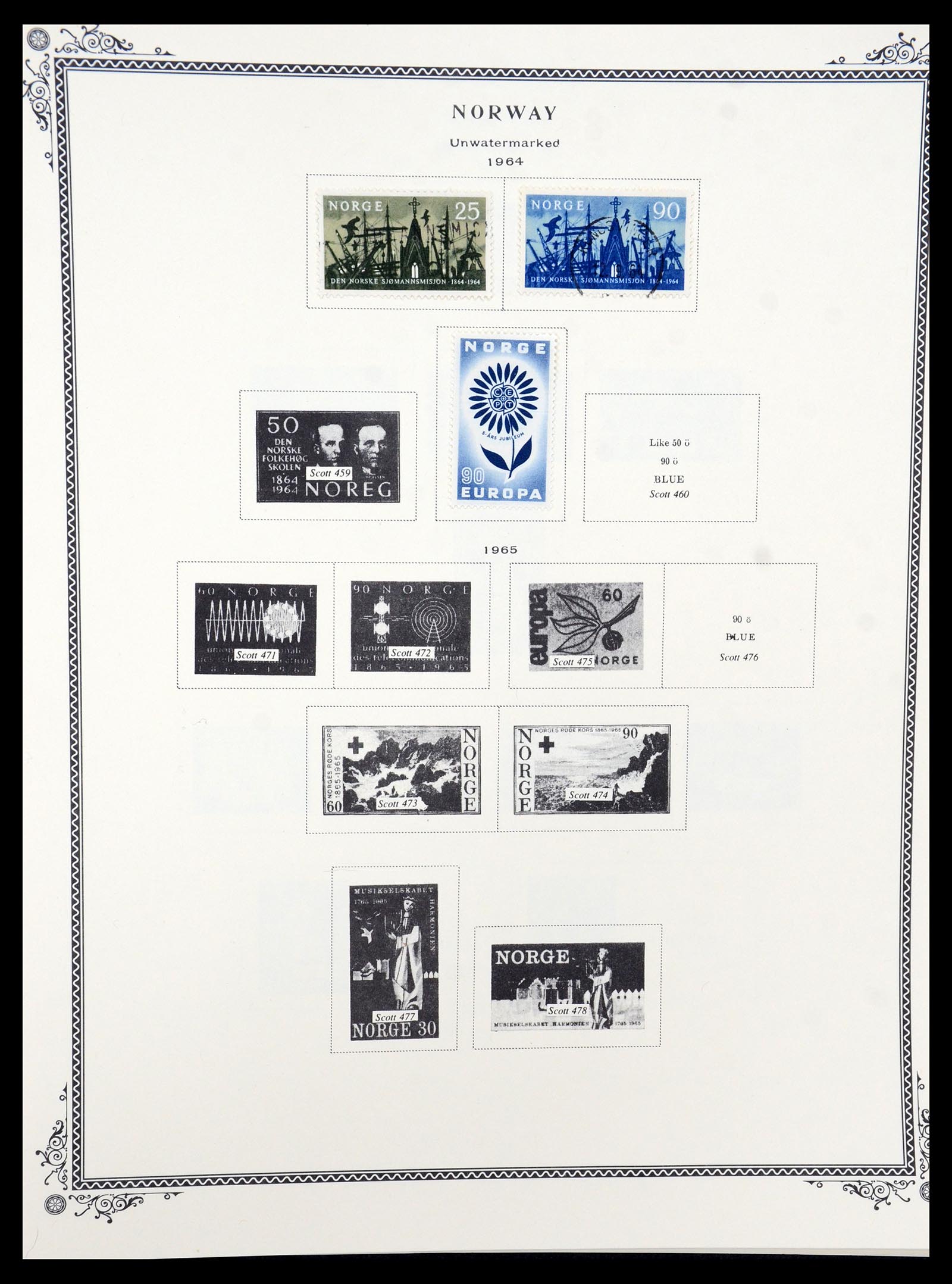 36293 018 - Postzegelverzameling 36293 Noorwegen 1877-2007.