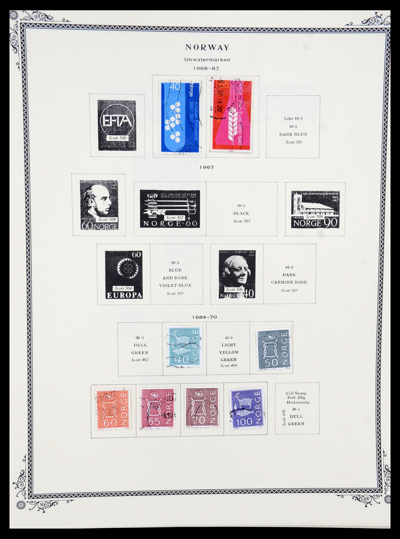 36293 019 - Postzegelverzameling 36293 Noorwegen 1877-2007.