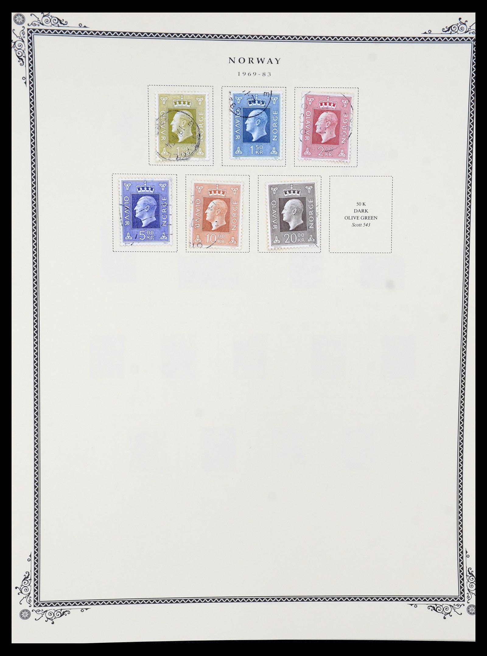 36293 021 - Postzegelverzameling 36293 Noorwegen 1877-2007.
