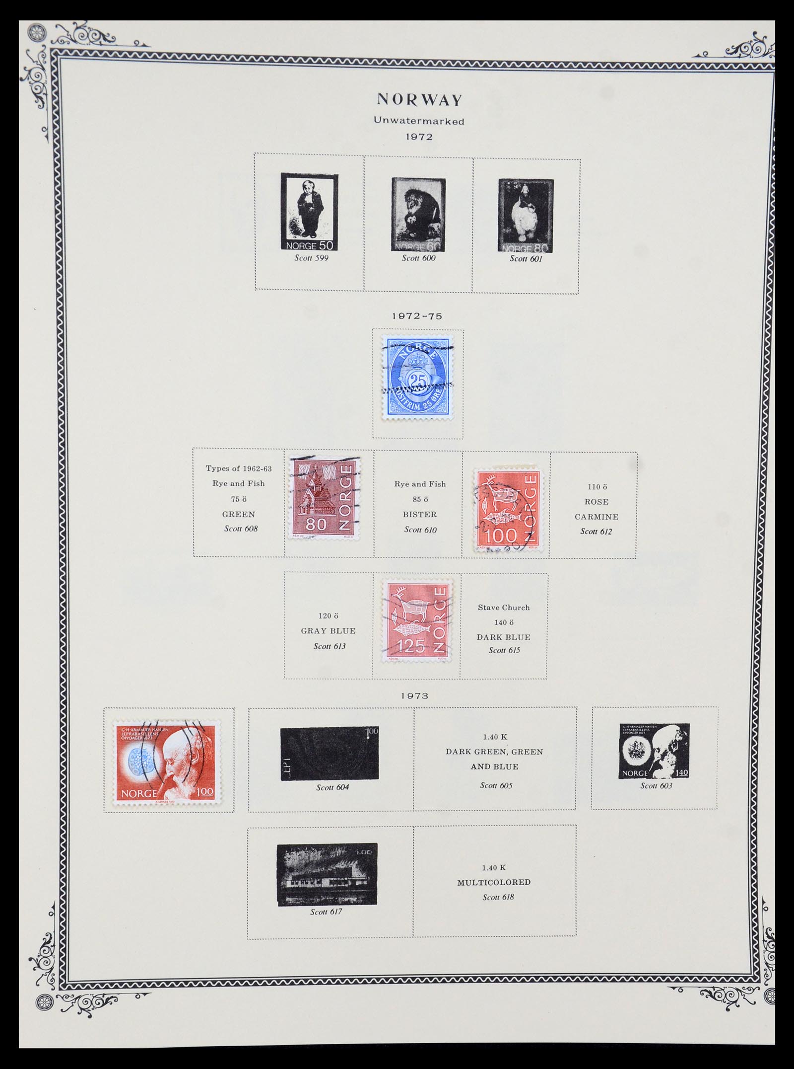 36293 023 - Postzegelverzameling 36293 Noorwegen 1877-2007.