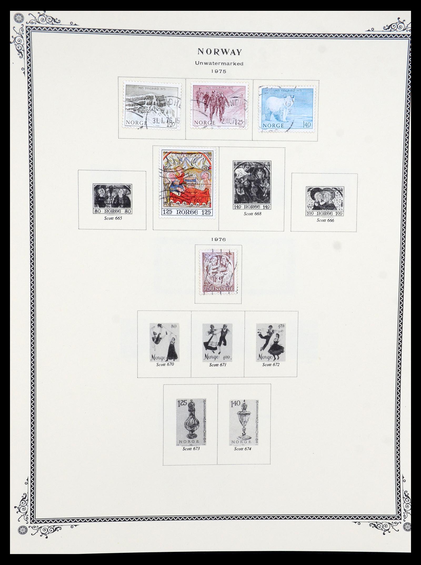 36293 026 - Postzegelverzameling 36293 Noorwegen 1877-2007.